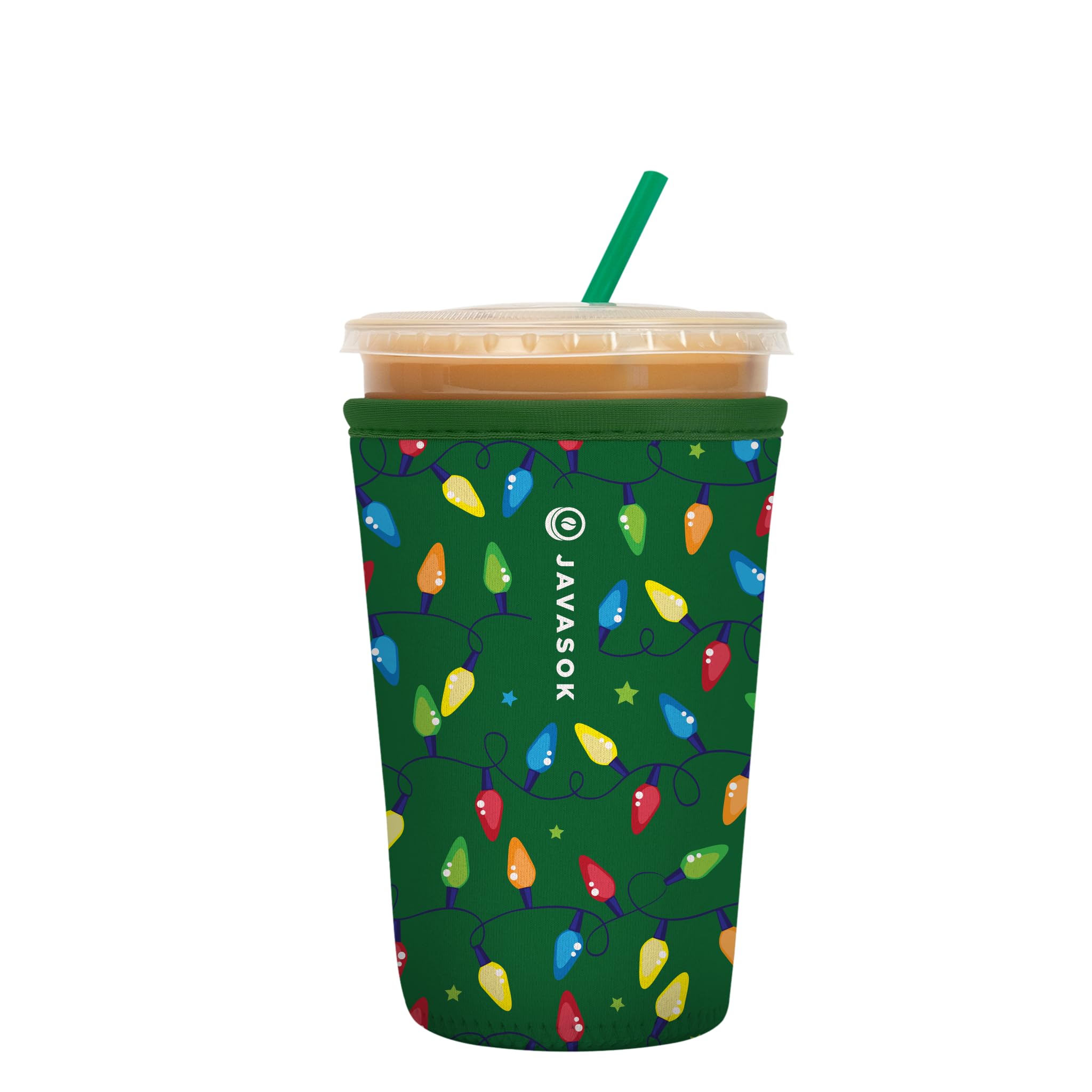 Sok It Java Sok Iced Coffee & Cold Soda Insulated Neoprene Cup Sleeve (Get Lit, Medium: 22-28oz)