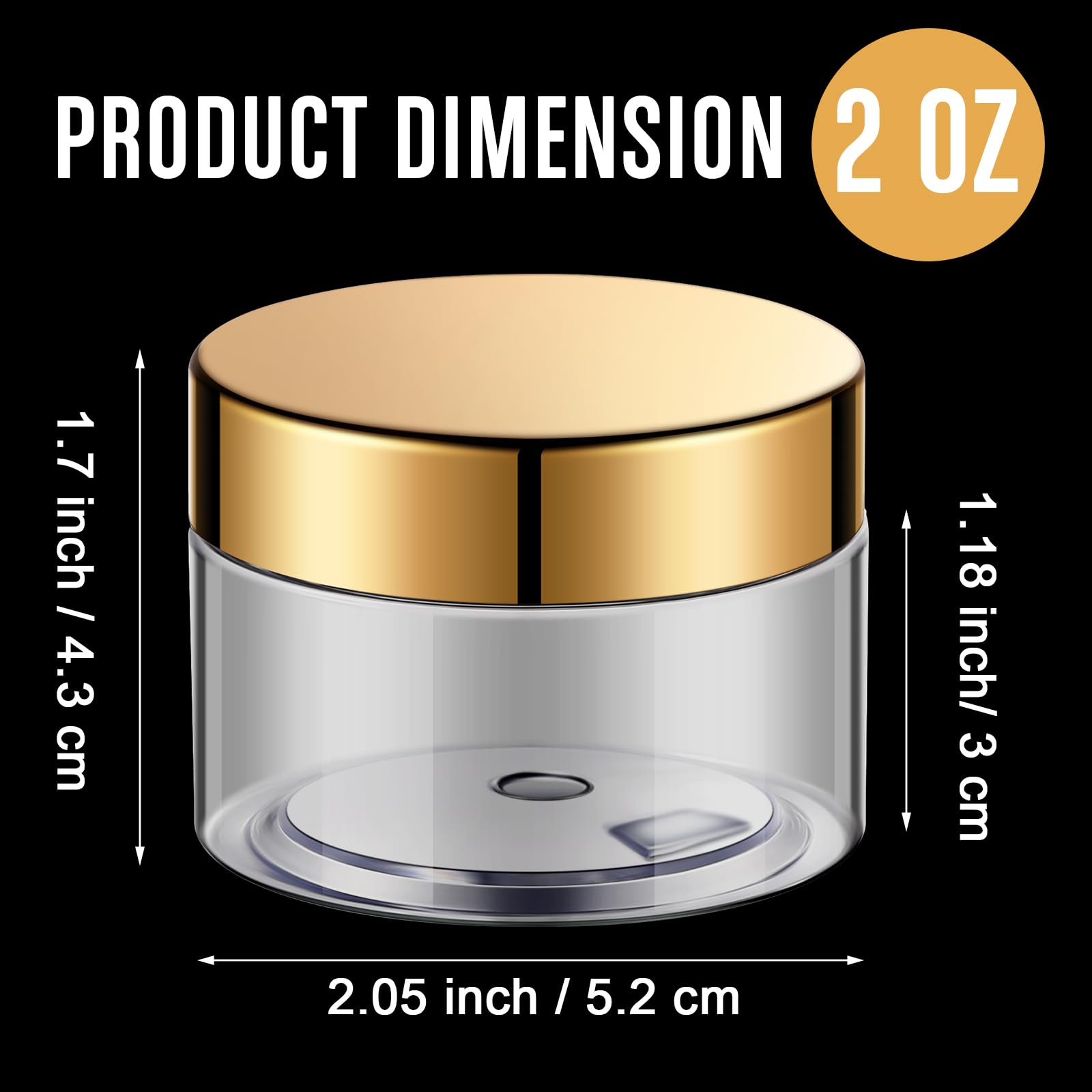 Satinior 100 Pcs Plastic Jars With Lids Small Clear Containers With Lids Wide Mouth Small Plastic Containers For Lotion Cream Rh