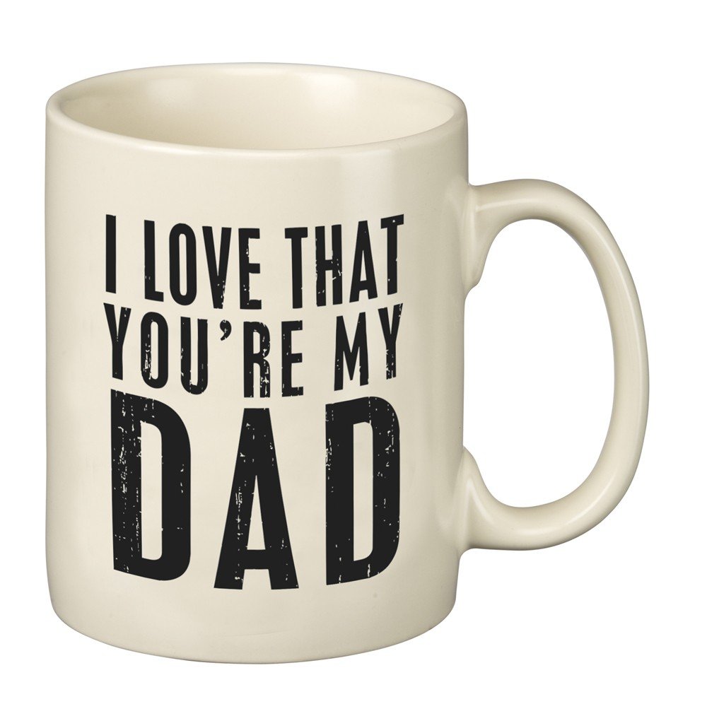 Primitives by Kathy 25389 Stoneware Coffee Mug, 20 oz., Youre My Dad