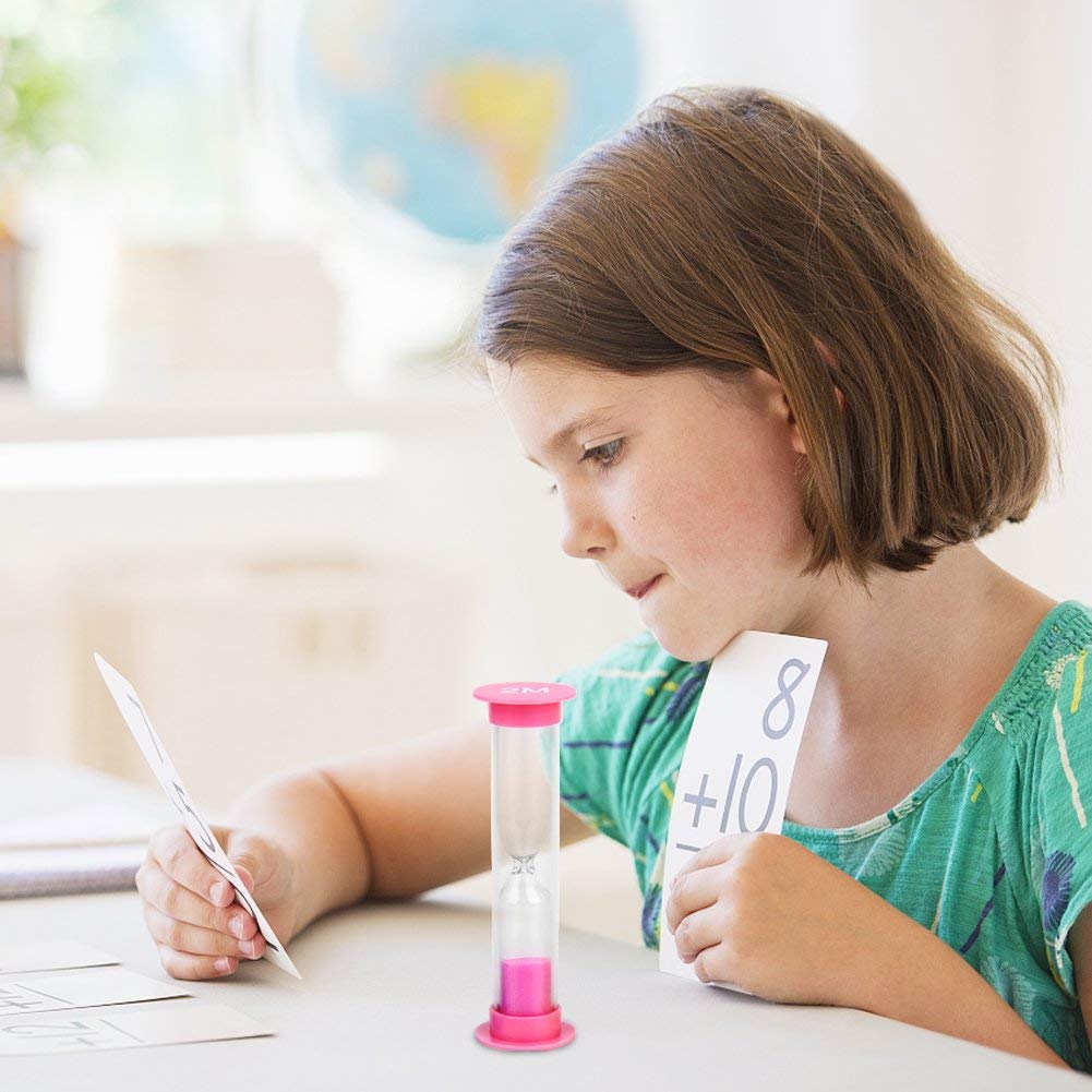 Sand Timer, Kiseer 6 Pcs Colorful Hourglass Sandglass Sand Clock Timers Set 30Sec / 1Min / 2Mins / 3Mins / 5Mins / 10Mins For Br