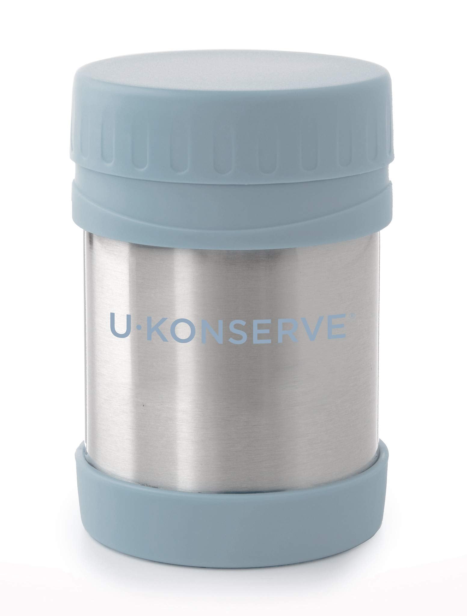 U Konserve Stainless Steel Insulated Food Jar 12Oz - Leak-Proof Seafoam Blue Lid - Bpa Free - Thermal And Double-Walled To Keep