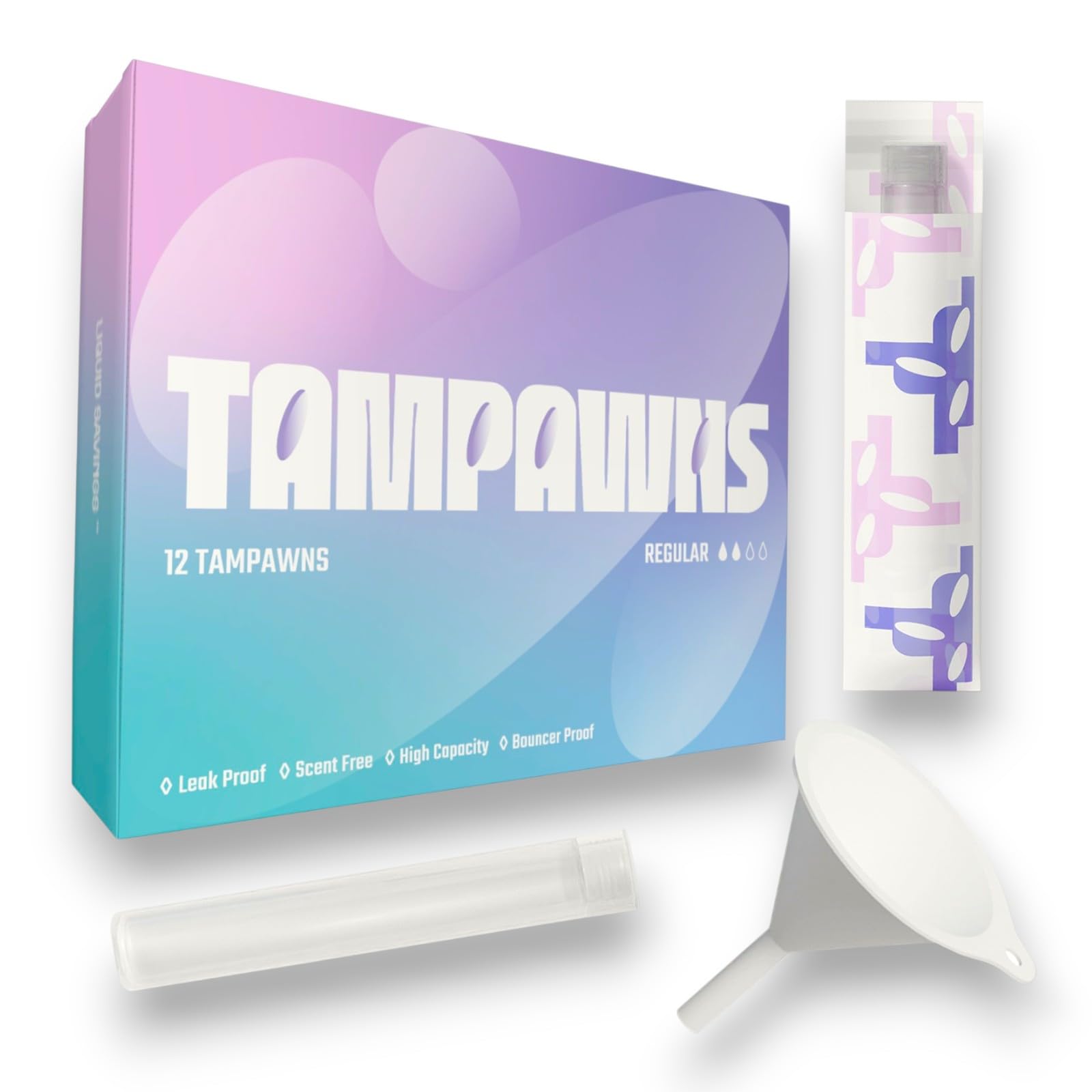 Tampon Flask Set (12 Pack), Reusable Travel Liquid Containers, Discreet Mini Bottles with Wrappers, Leak Resistant Refillable Fl