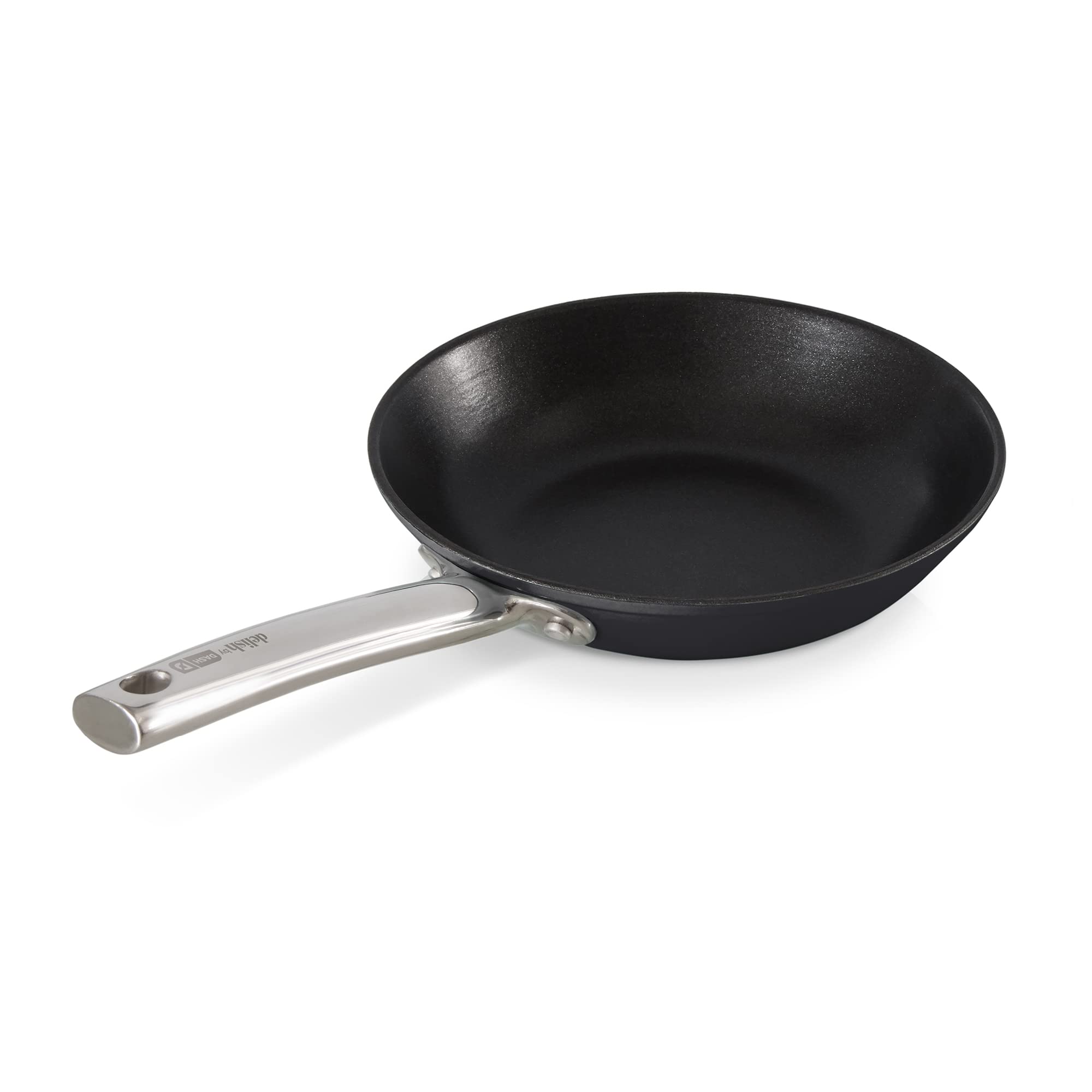 Dash Delish 10'' Lightweight Cast Iron Pan For Pancakes, Sauces, Vegetables, Pasta, And More - Black