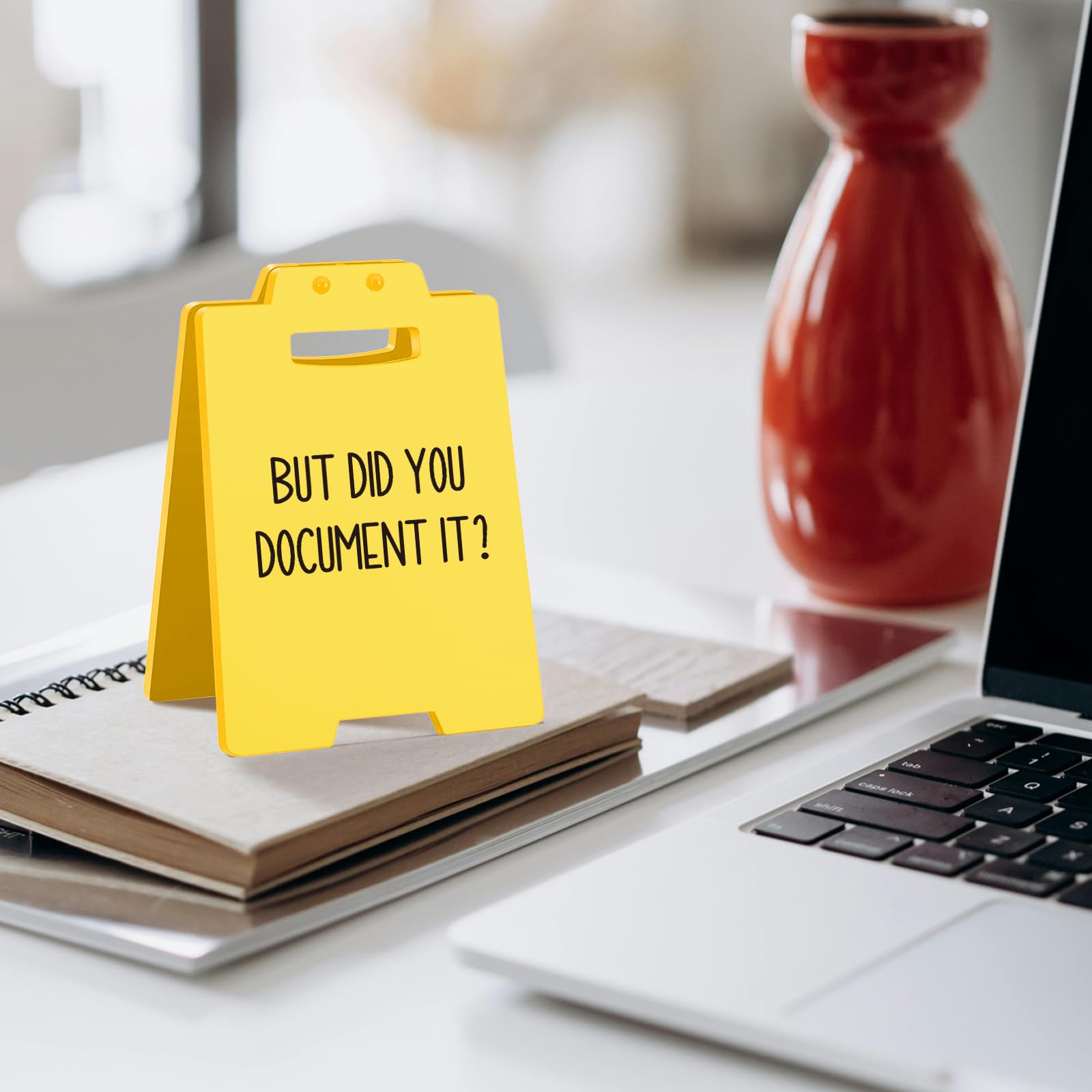 But Did You Document It Funny Decor Sign - Cute Cubicle Decorations, Small Sarcastic Sign for Bosses, Coworkers, HR, The Office