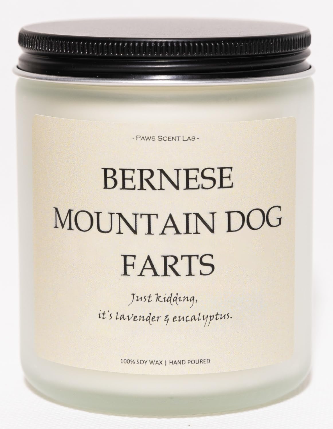 Bernese Mountain Dog Gifts & Decor, Dog Mom Gifts for Women - Lavender & Eucalyptus, Crafted by Natural Soy Wax & Natural Essent