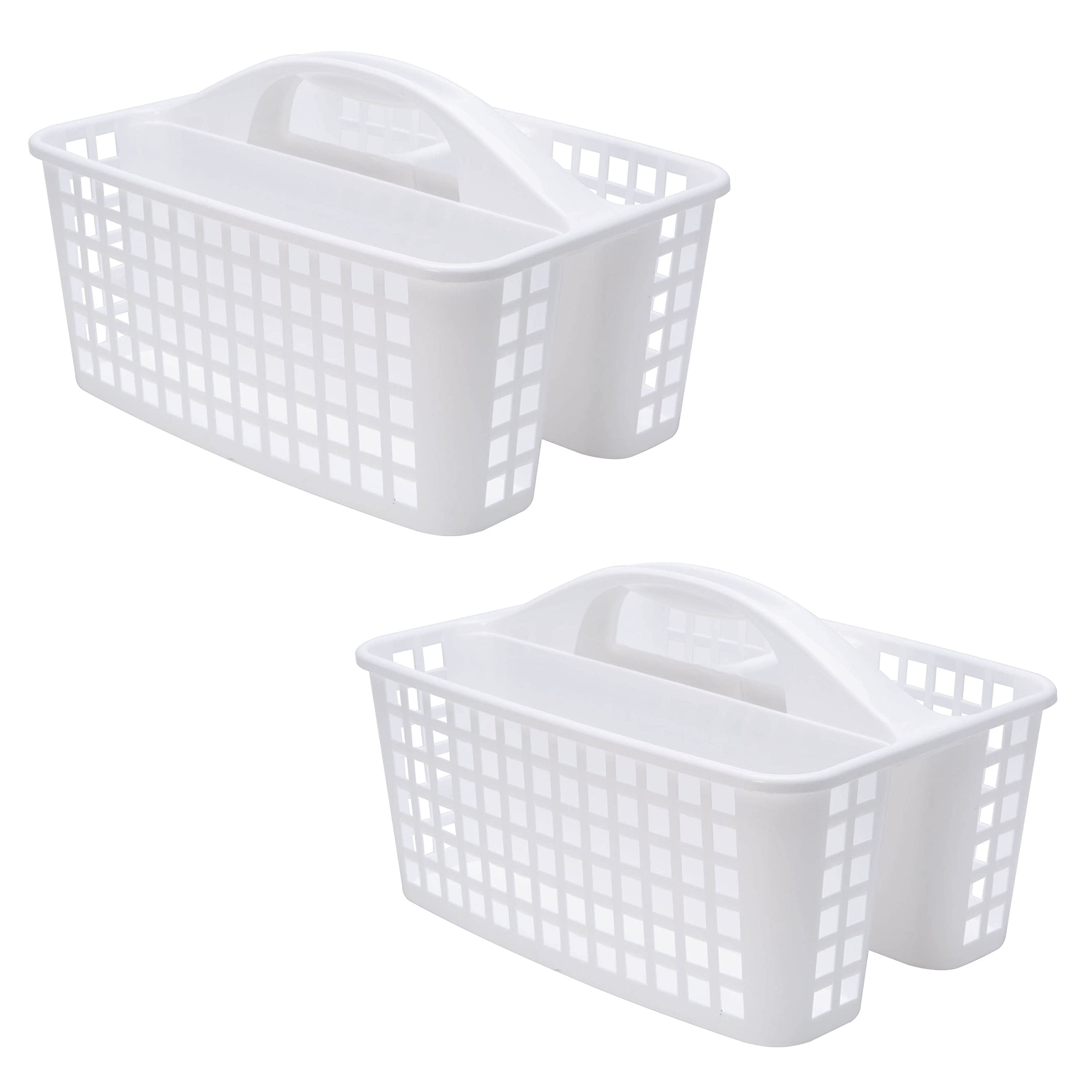Simplify 2 Pack Utility Caddy | Dimensions: 12''X 9.2''X 7.5'' | 3 Compartments | Great For Home | Dorm | 3 Compartments | Home