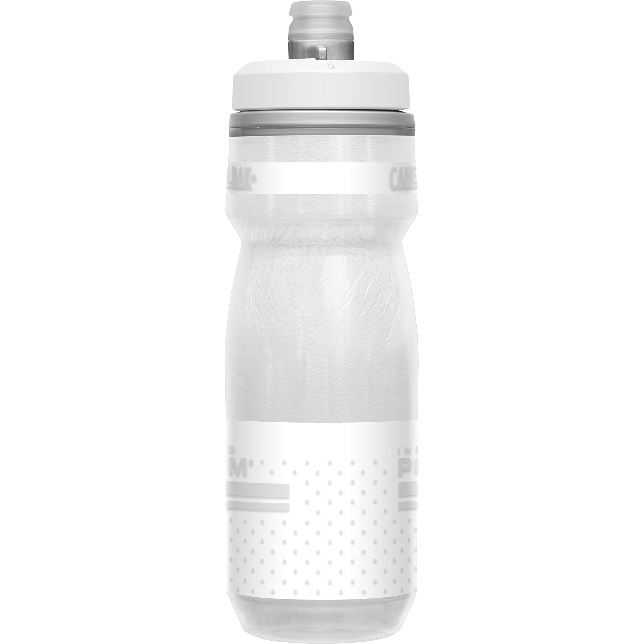 Camelbak Podium Chill Insulated Bike Water Bottle - Easy Squeeze Bottle - Fits Most Bike Cages - 21Oz, Reflective Ghost