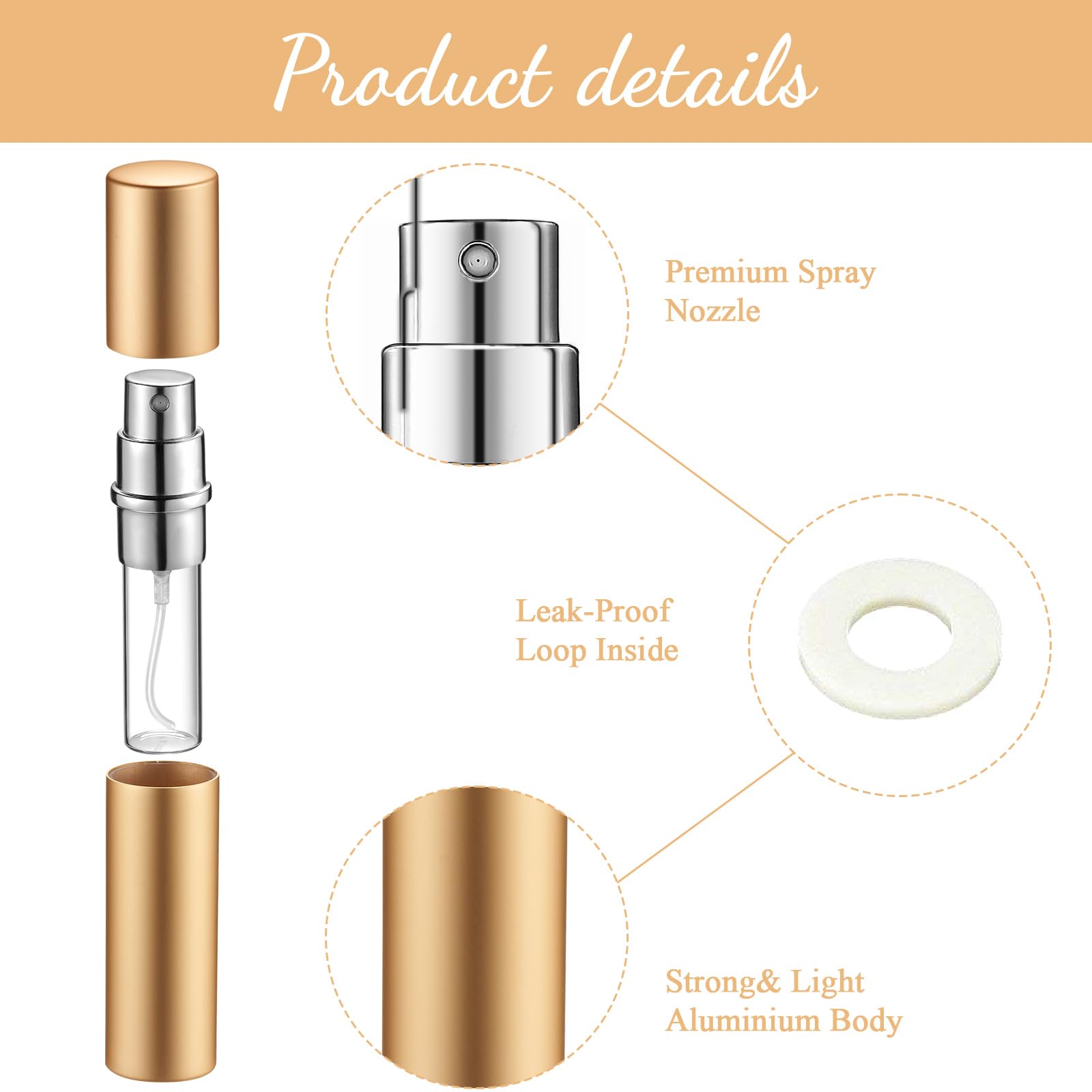 Motiskyy 105 Pcs 5Ml Refillable Perfume Atomizer Mini Refillable Travel Spray Bottle Portable Bottle Bulk With 105 Pcs Perfume D