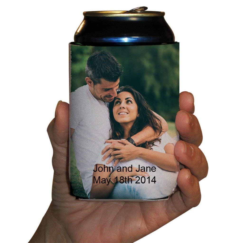 Victorystore Can And Beverage Coolers: Custom Can Coolers 2 Photo Can Coolers With Custom Text (150)