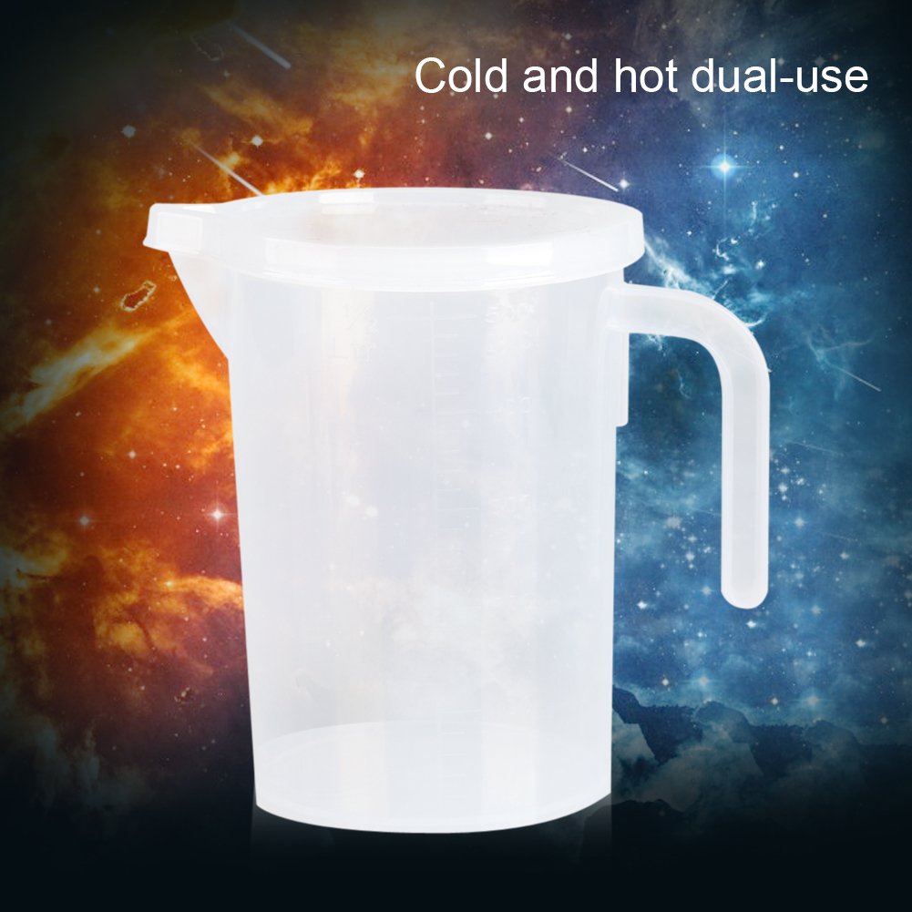 Measuring Cup With Lid Large Capacity Food Grade Pp Material Baking Measuring Cup With Stable Angled Handle Kitchen Cooking Past