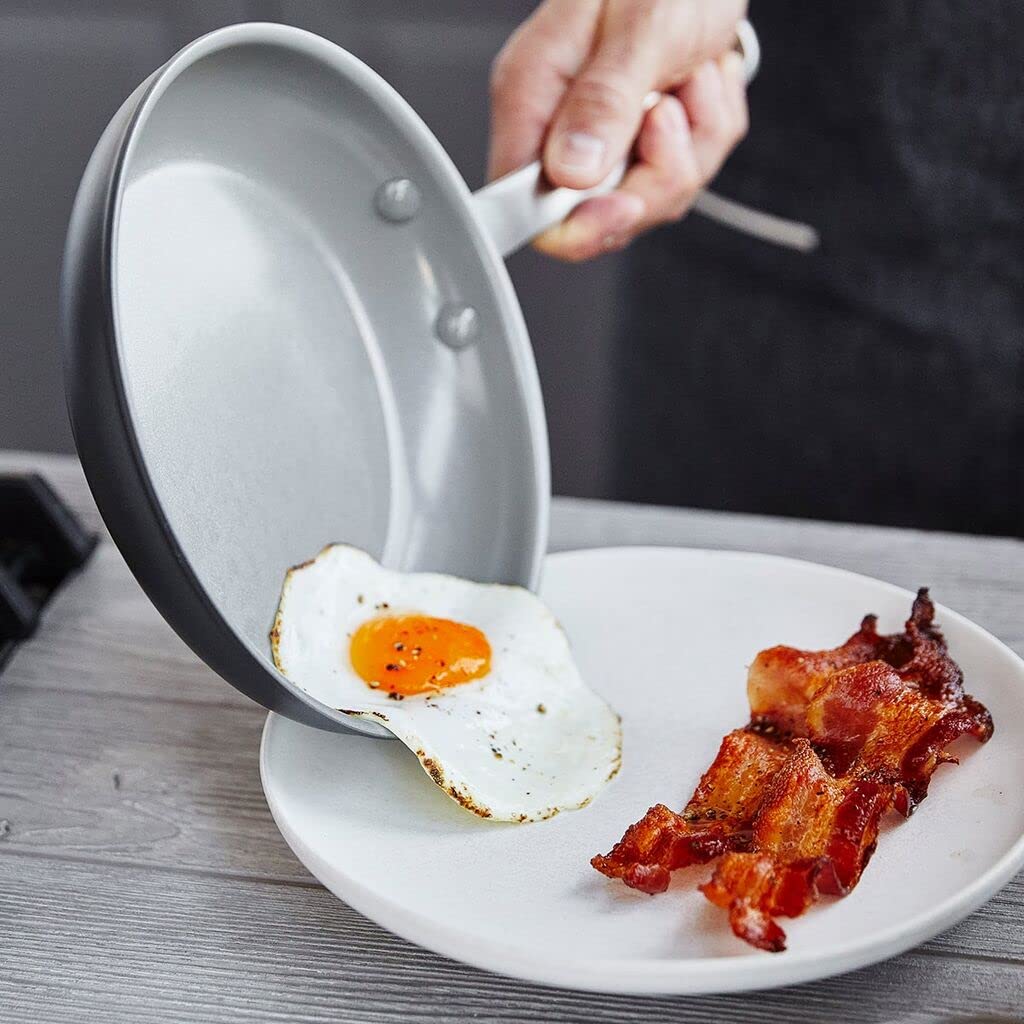 Greenpan Chatham Hard Anodized Healthy Ceramic Nonstick, 8 Frying Pan Skillet, Pfas-Free, Dishwasher Safe, Oven Safe, Gray