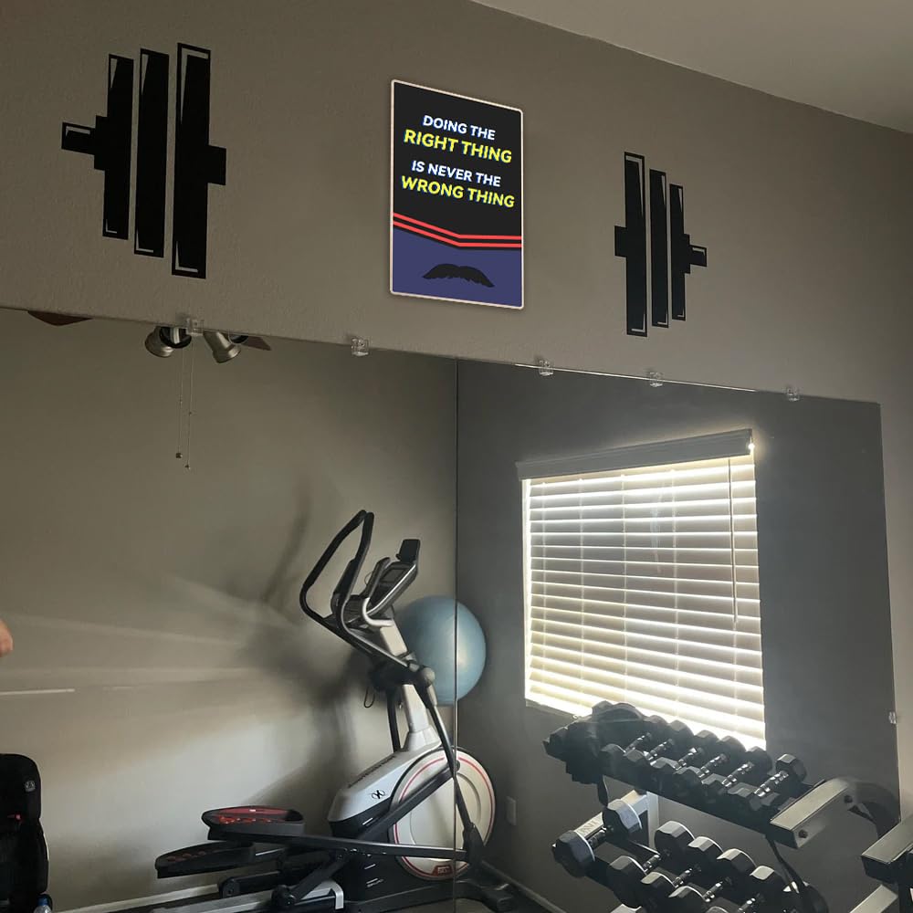 Flinelife Doing The Right Thing is Never The Wrong Thing Metal Sign, 12 x 8, Believe Motivational Wall Art Decor - Perfect for F