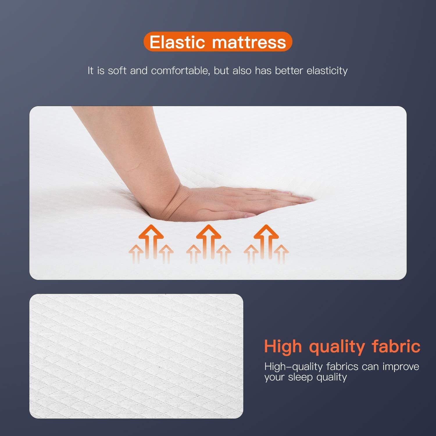 Memory Foam Mattress in a Box for Cool Sleep & Pressure Relief Medium Firm Mattresses CertiPUR-US Certified Pressure Relieving (8 in  King)