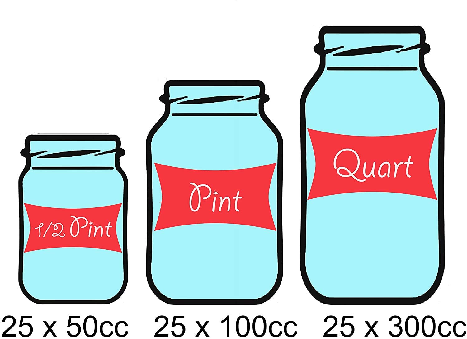 Packfreshusa: Oxygen Absorber Combo - Contains 3 Sizes 50Cc, 100Cc, And 300Cc- Food Grade - Non-Toxic - Food Preservation - Long