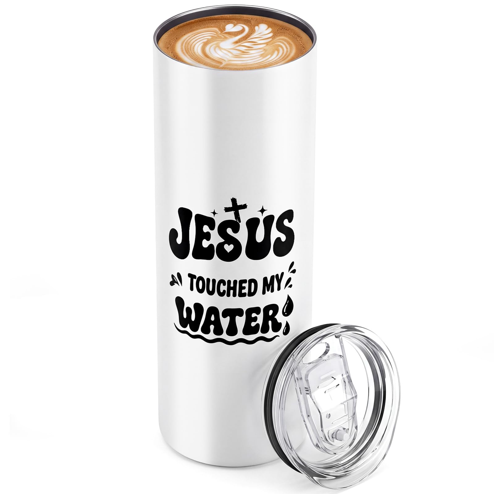 Tiangrid Jesus Touched My Water 20oz Stainless Steel Christian Tumbler