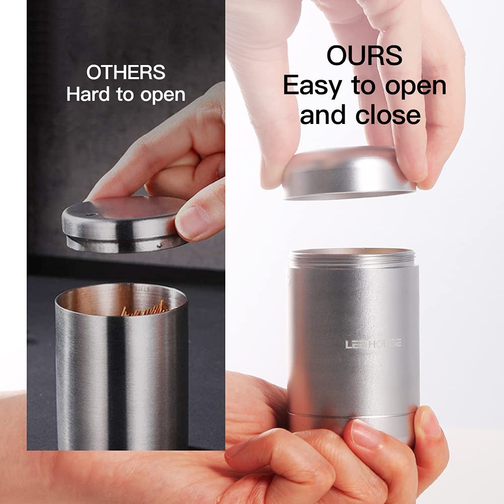 Bami-Lee House Toothpick Holder Dispenser,Toothpick Storage Container,Toothpick Dispenser For Home Aluminum Alloy