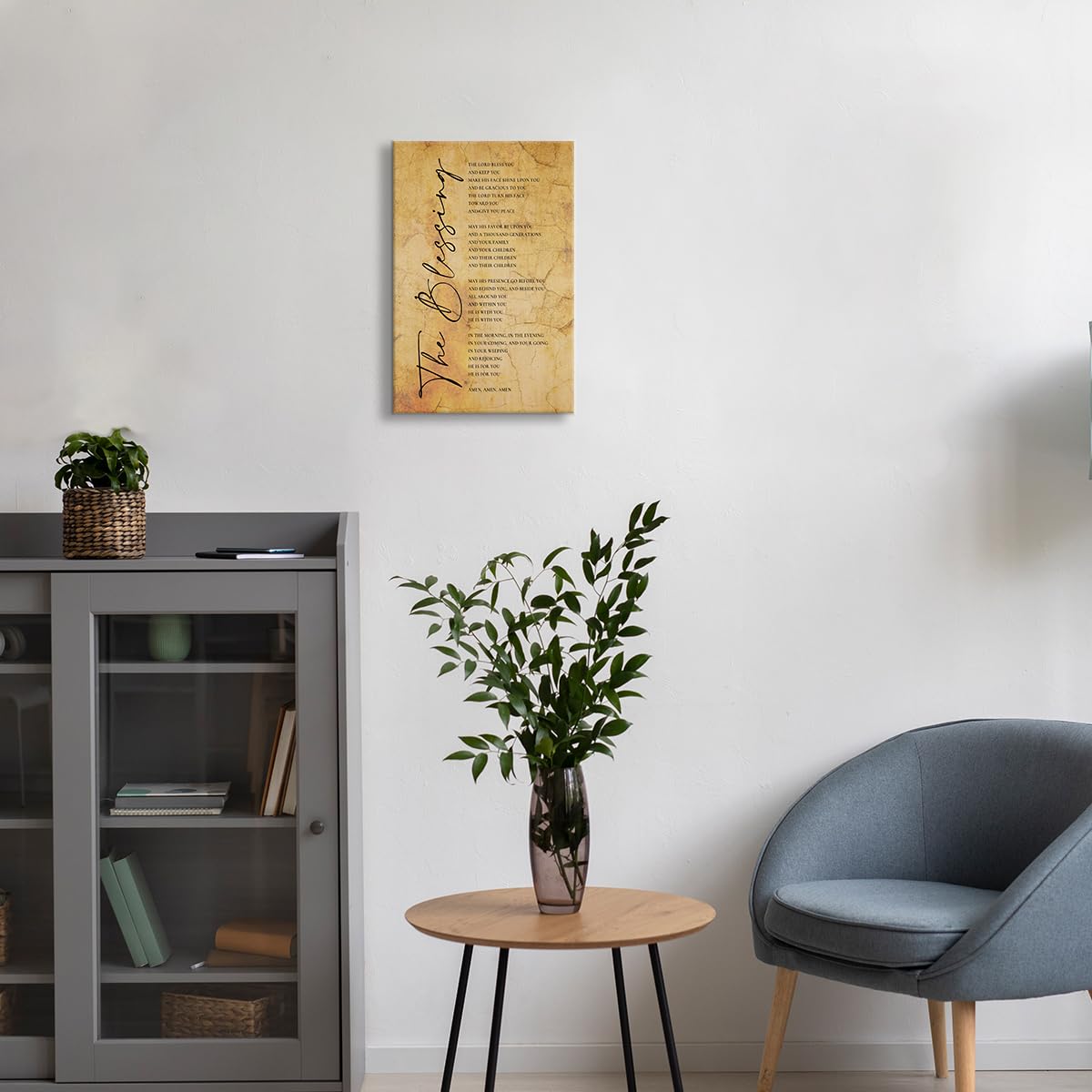 Numbers 6 24-26 Wall Art Bible Verse Poster Framed Quotes Wall Art May The Lord Bless You And Keep You Religious Inspirational S