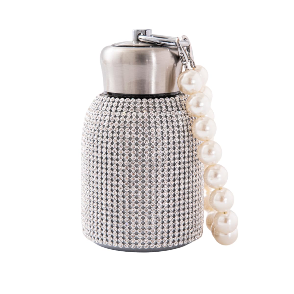 Ceramoon Bling Insulated Water Bottle Double Wall Stainless Steel Vacuum Flask with Glitter Rhinestones Diamond 10 oz Keep Cold 