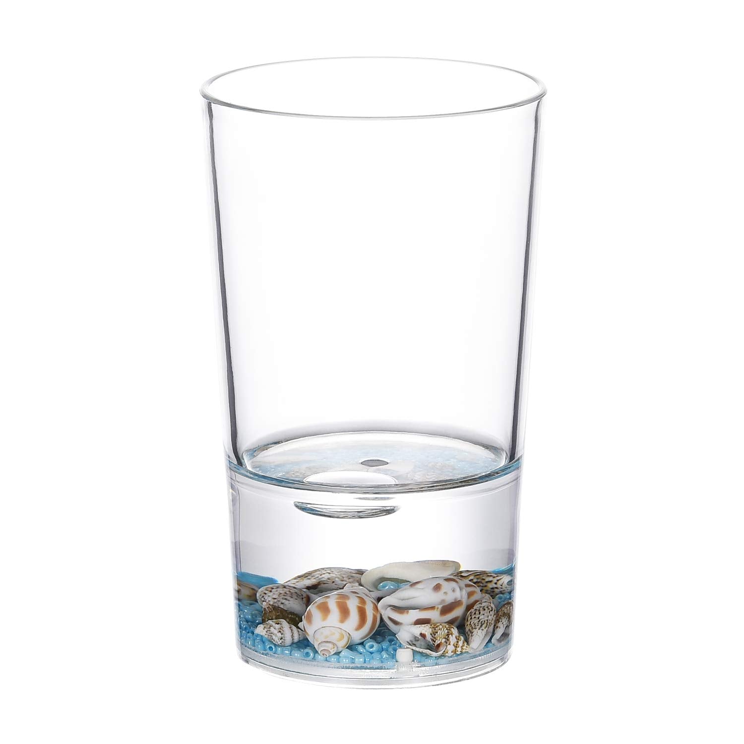 Locco Decor 4 Piece Acrylic Liquid 3D Floating Motion Bathroom Vanity Accessory Set Conch