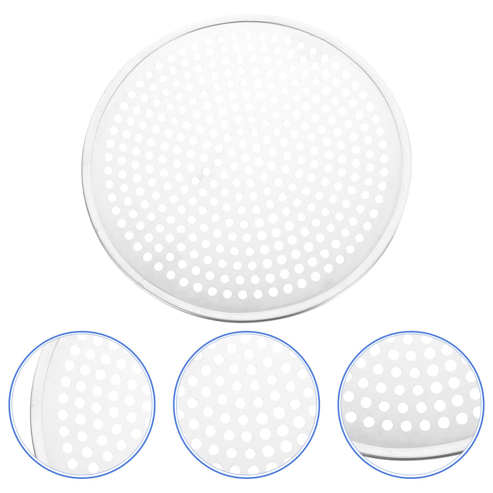 Luxshiny Pizza Pan With Holes Pizza Tray Aluminium Alloy Pizza Pan 12Inch Round Pizza Baking Sheet Oven Tray Pizza Crisper Pan P