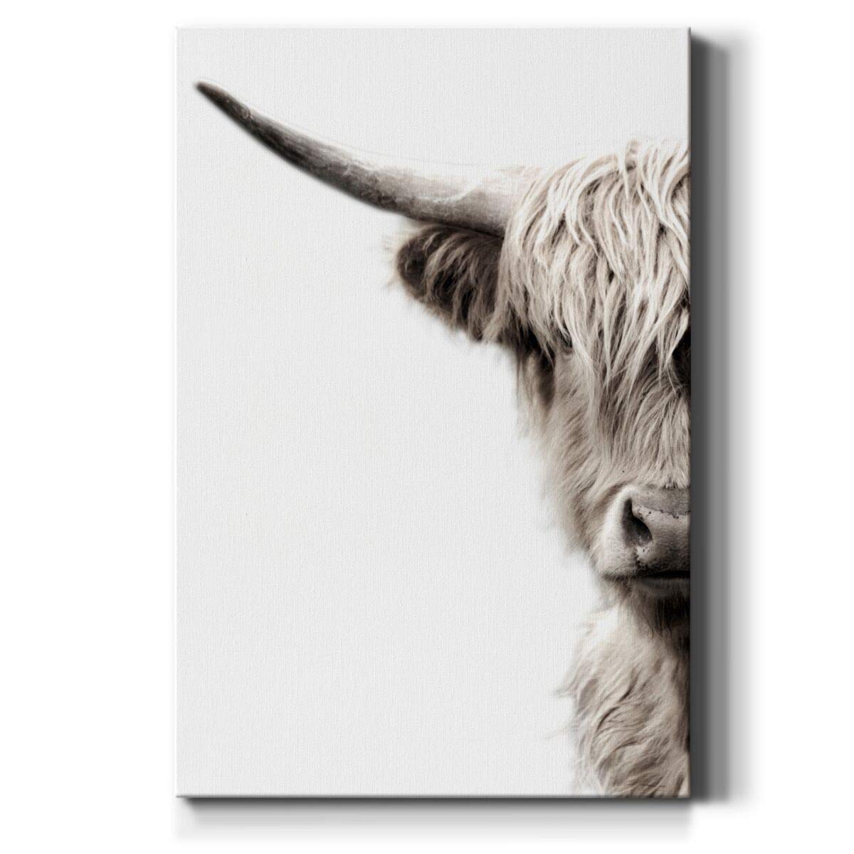 Renditions Gallery Animals Wall Art Paintings & Prints For Home Highland Wild Cattle Canvas Artwork For Bedroom Living Room Offi