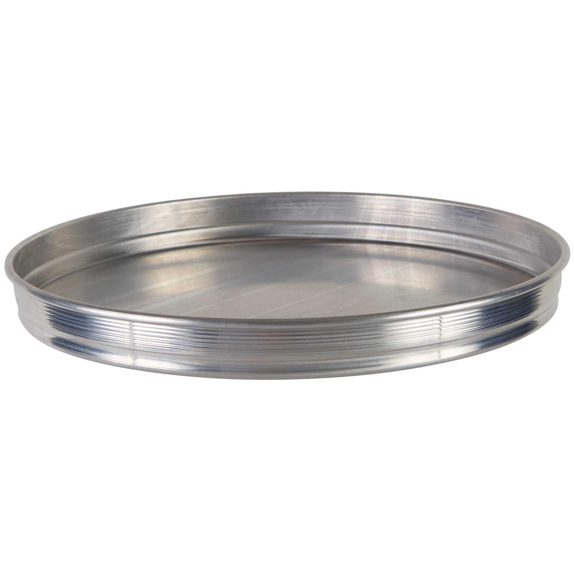 Winco 12''X1.5'' Aluminum Pizza Pan, Silver
