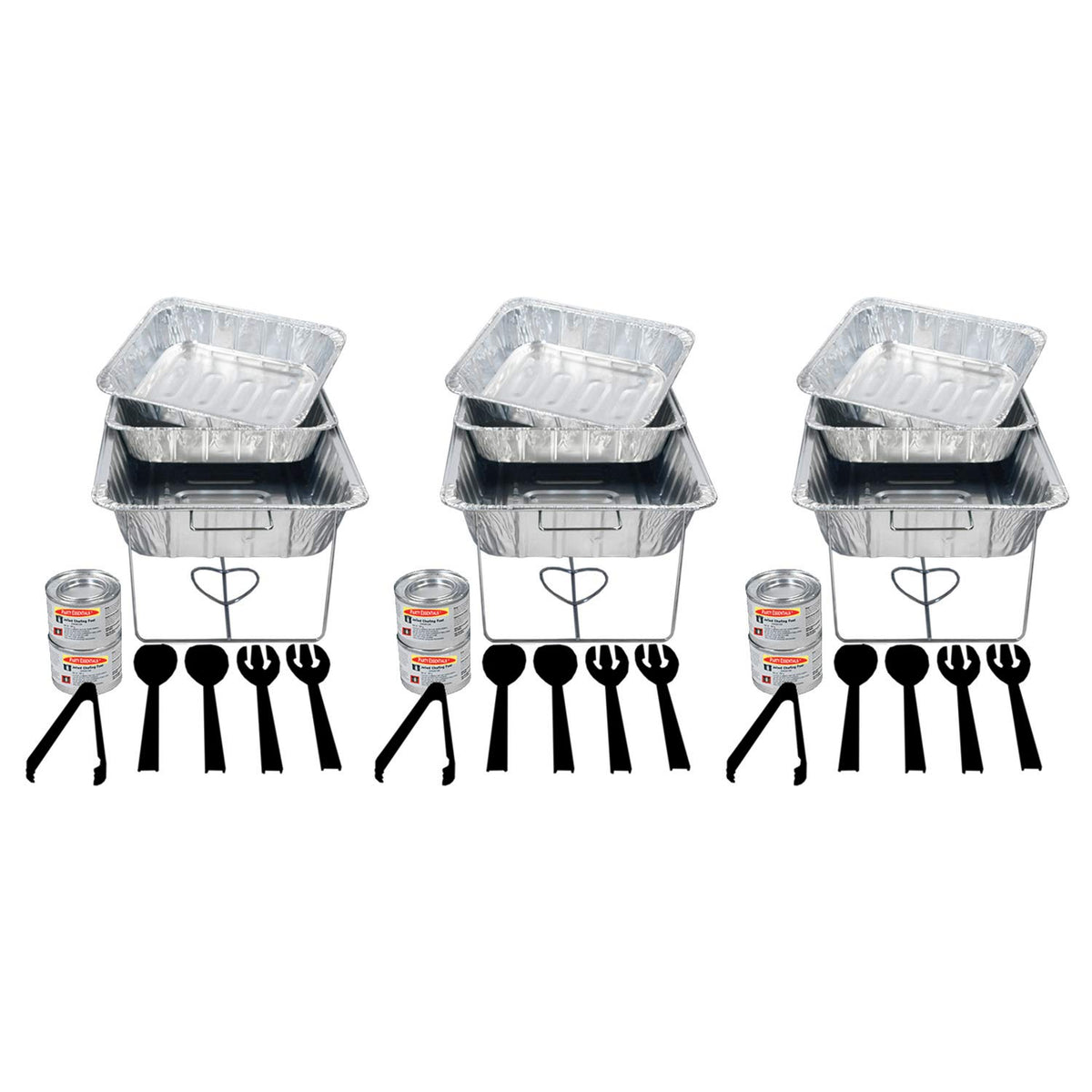 Party Essentials - UPK-33* - UPK-33 33 Piece Party Serving Kit, Includes Chafing Kits and Serving Utensils