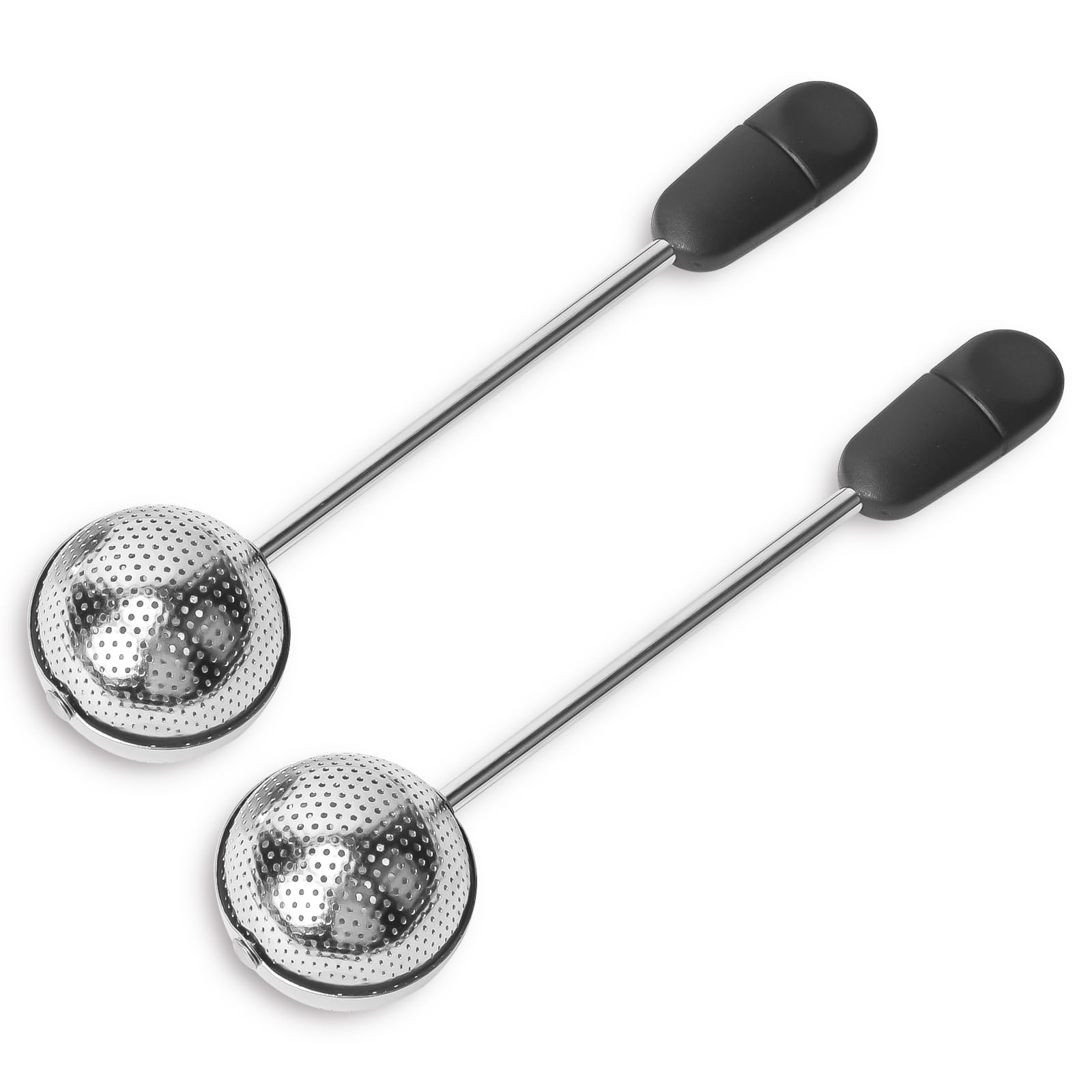 Numola Long Handle Twisting Tea Ball, 2Pcs Tea Ball Infuser For Loose Tea, Reusable Loose Leaf Tea Steeper Stainless Steel For C