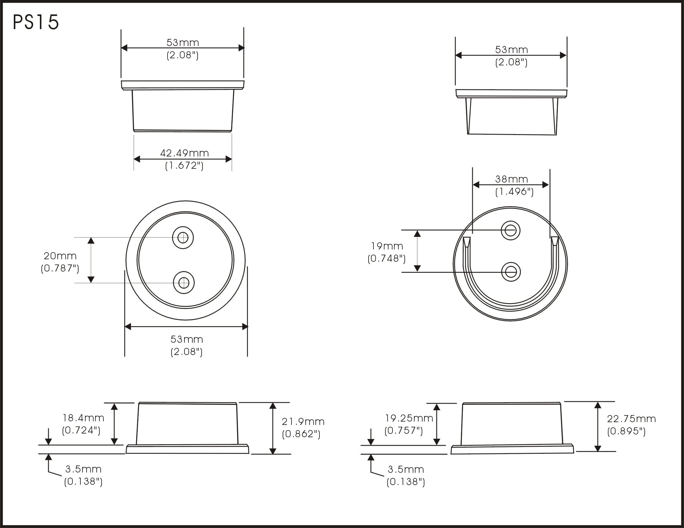 Qcaa Solid Brass Extra Heavy Closet Pole Socket Set, 1-1/2 Inch, With Stainless Screws, White, 1 Pair, Made In Taiwan