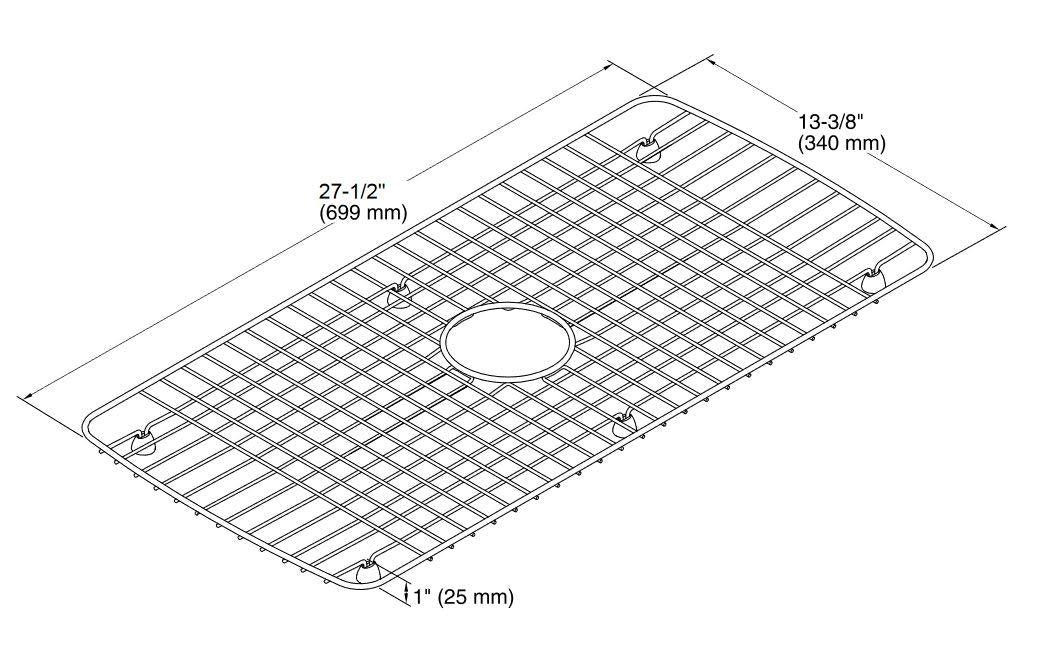 Cape Dory 27-1/2'' X 13-3/8'' Stainless Steel Sink Rack
