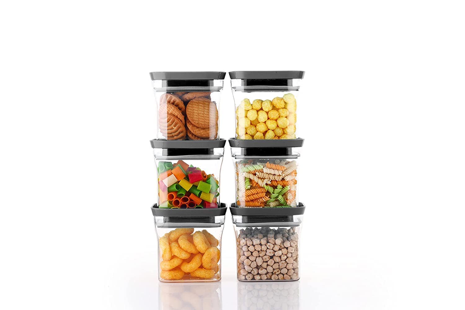 Airtight Kitchen Storage Containers Set | Food Storage Boxes For Pulses, Cereals, Grains, Fruits & Vegetables | BpaFree Fridge 
