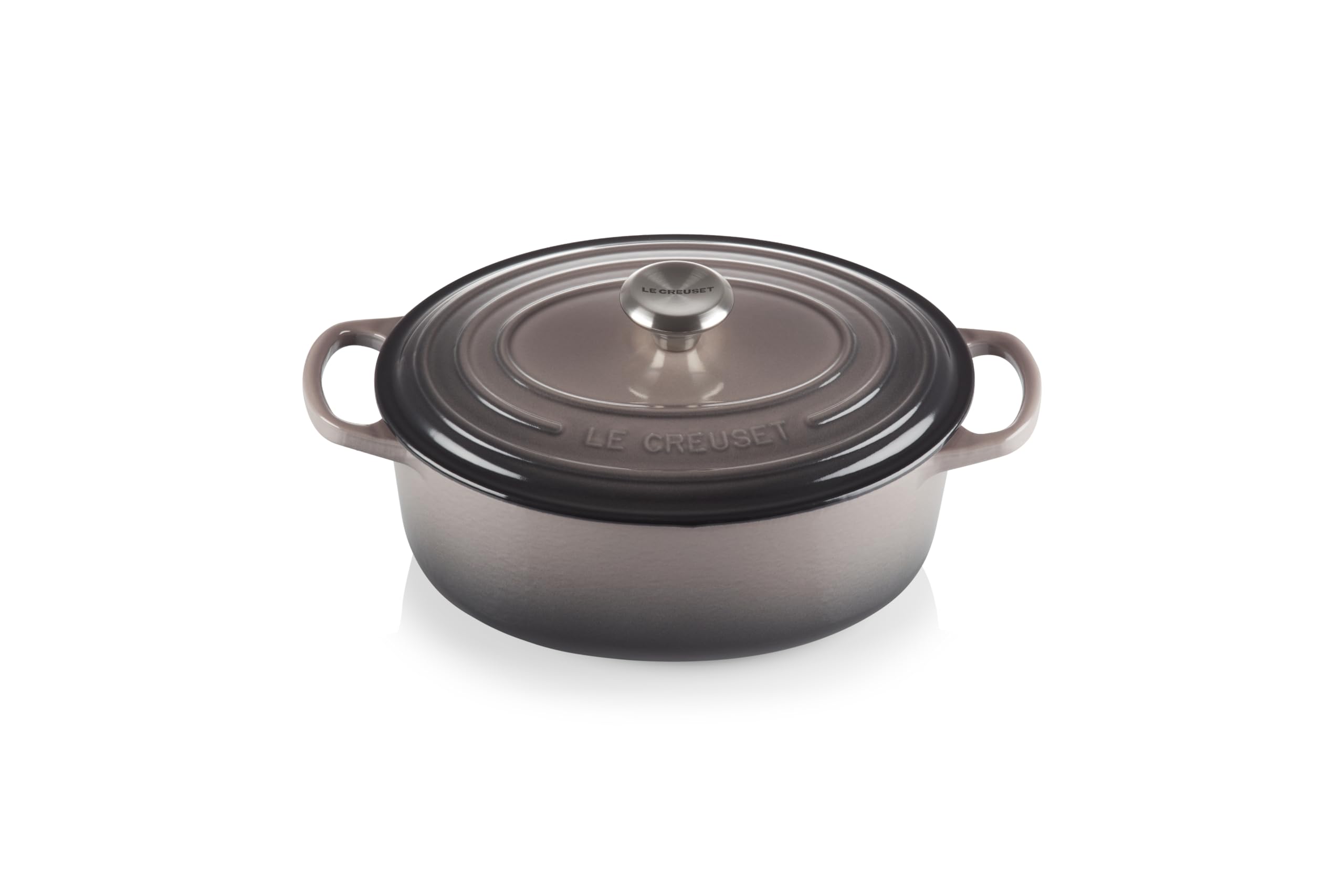 Le Creuset Enameled Cast Iron Signature Oval Dutch Oven, 2.75 Qt., Oyster
