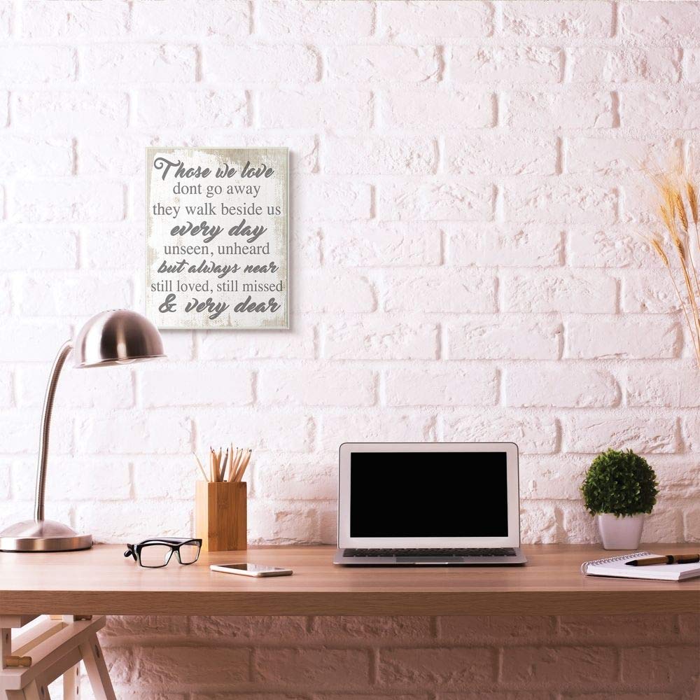 Stupell Industries Those We Love Inspirational Family Home Word Wall Plaque, 13 X 19, Design By Artist Daphne Polselli