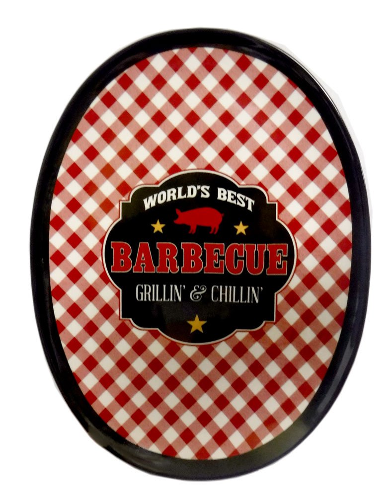 2 Piece Ceramic Platter And Pig Toothpick Holder Set