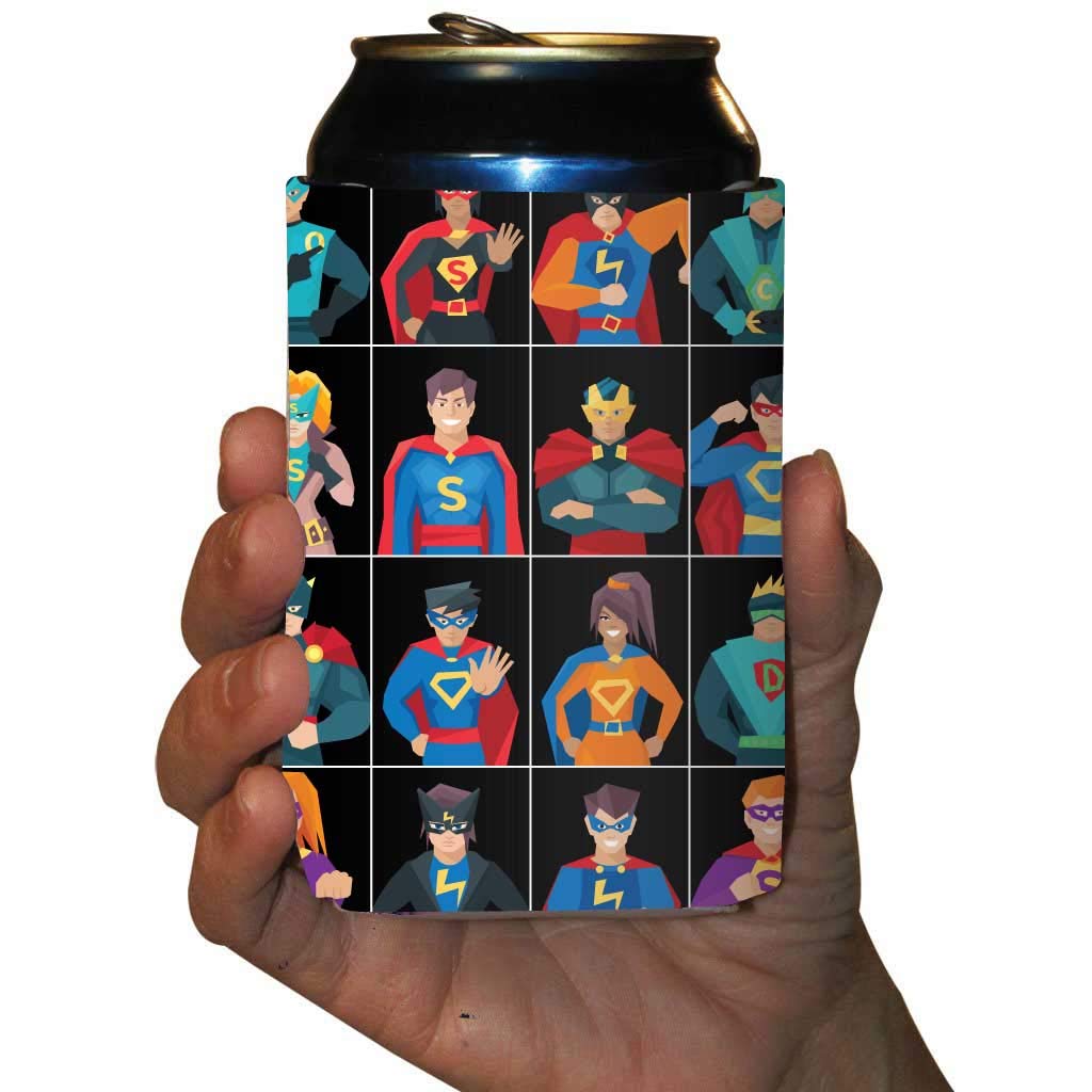 Victorystore Can And Beverage Coolers - Super Hero Can Coolers, Set Of 6