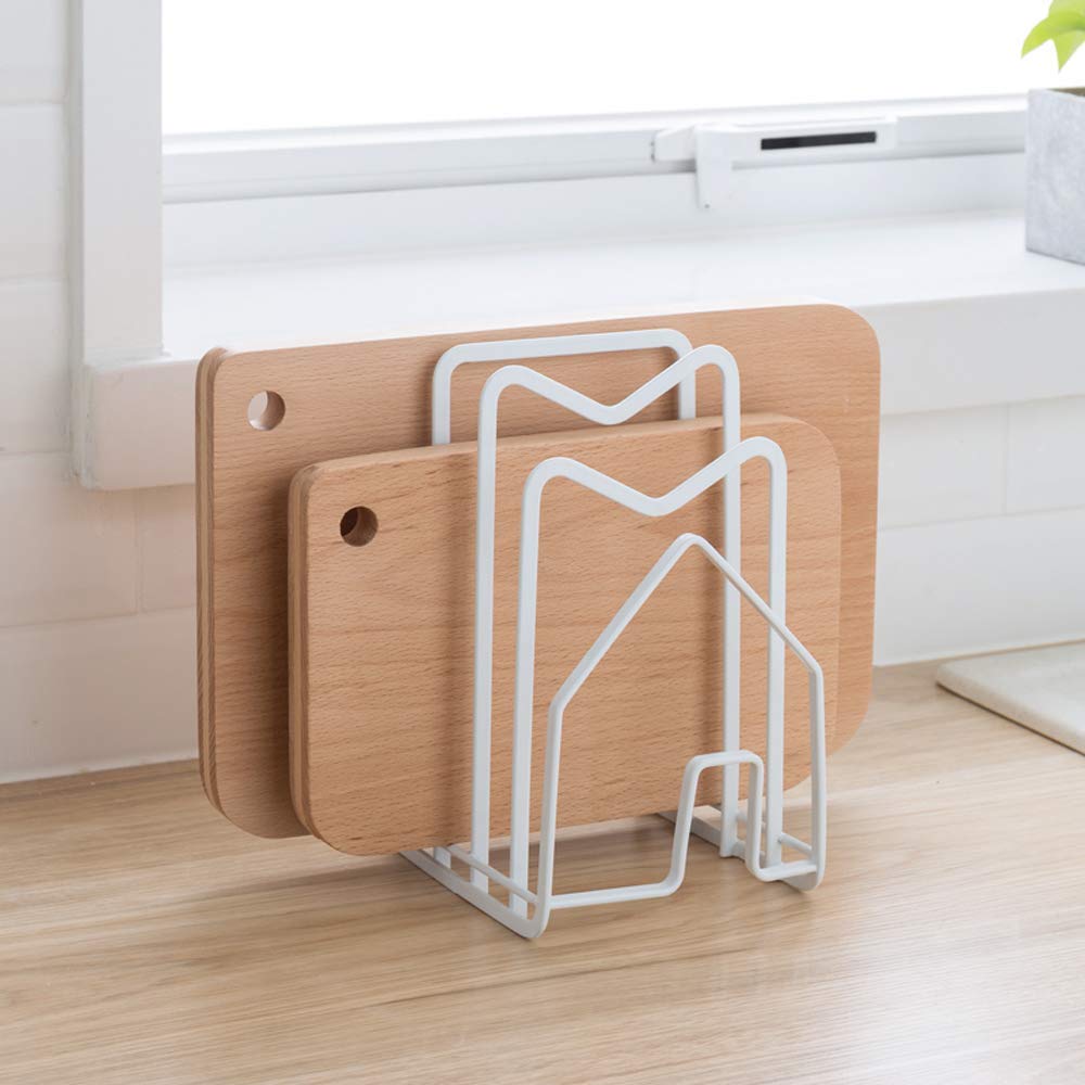 Poeland Kitchen Pantry Organizer Rack For Dinnerware, Bakeware, Cookware, Cutting Boards, Pan Lids