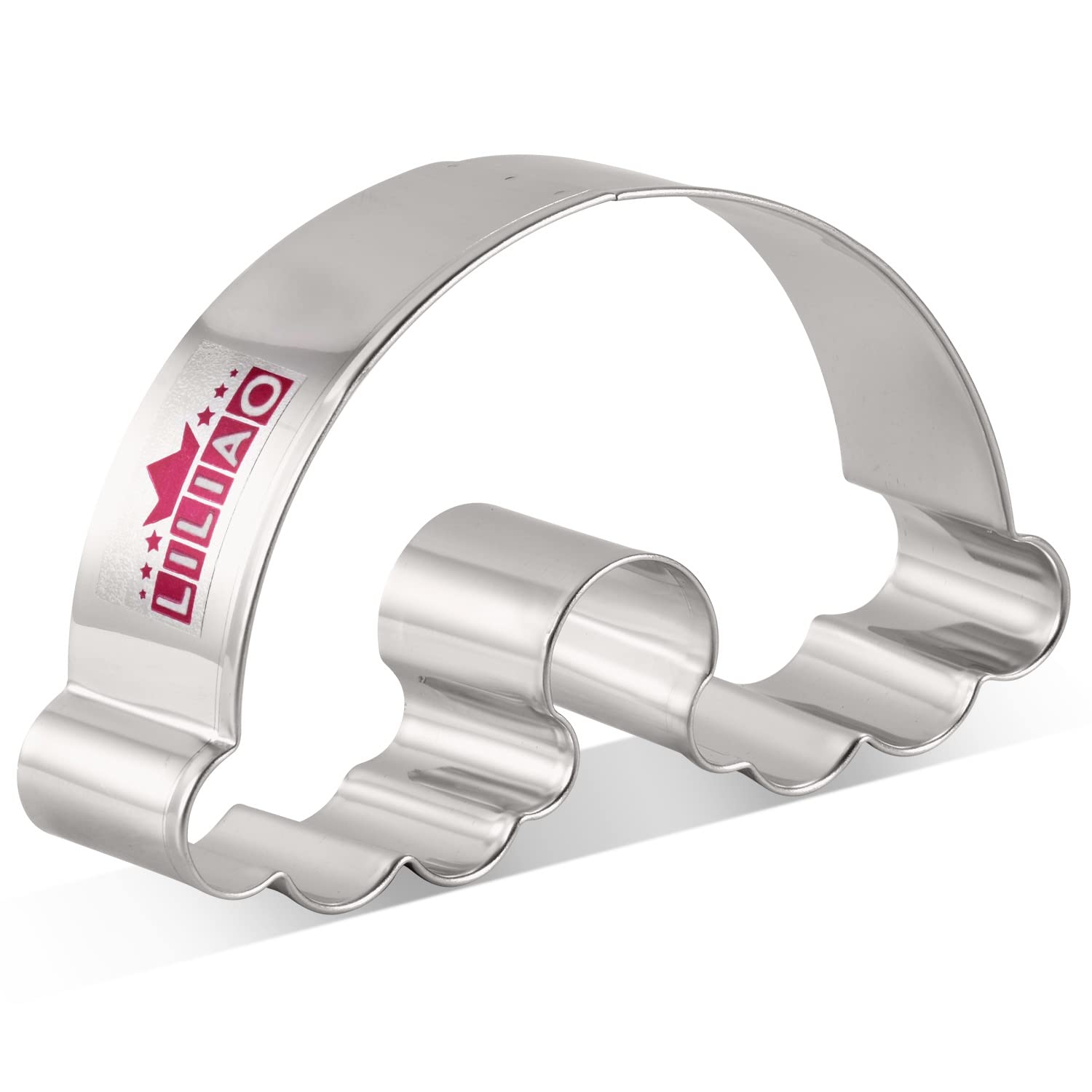 Liliao Rainbow Cookie Cutter For Kids - 4 X 2.4 Inches - Stainless Steel