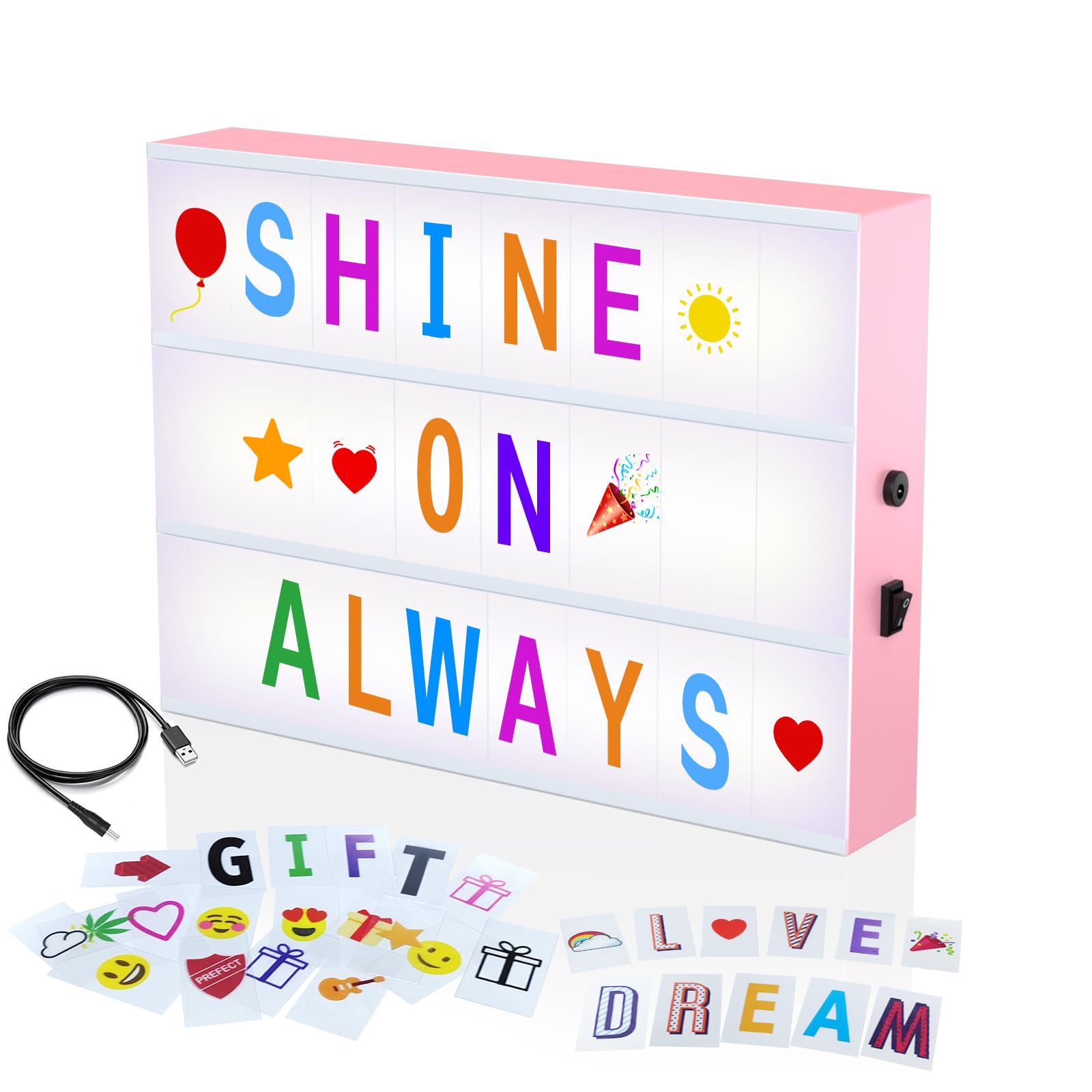 Cinema Light Box,Cool Stuff Christmas Birthday Gifts for 8 9 10 11 12 Year Old Teen Girl/Women,DIY Lightbox for Teen Girls Room 