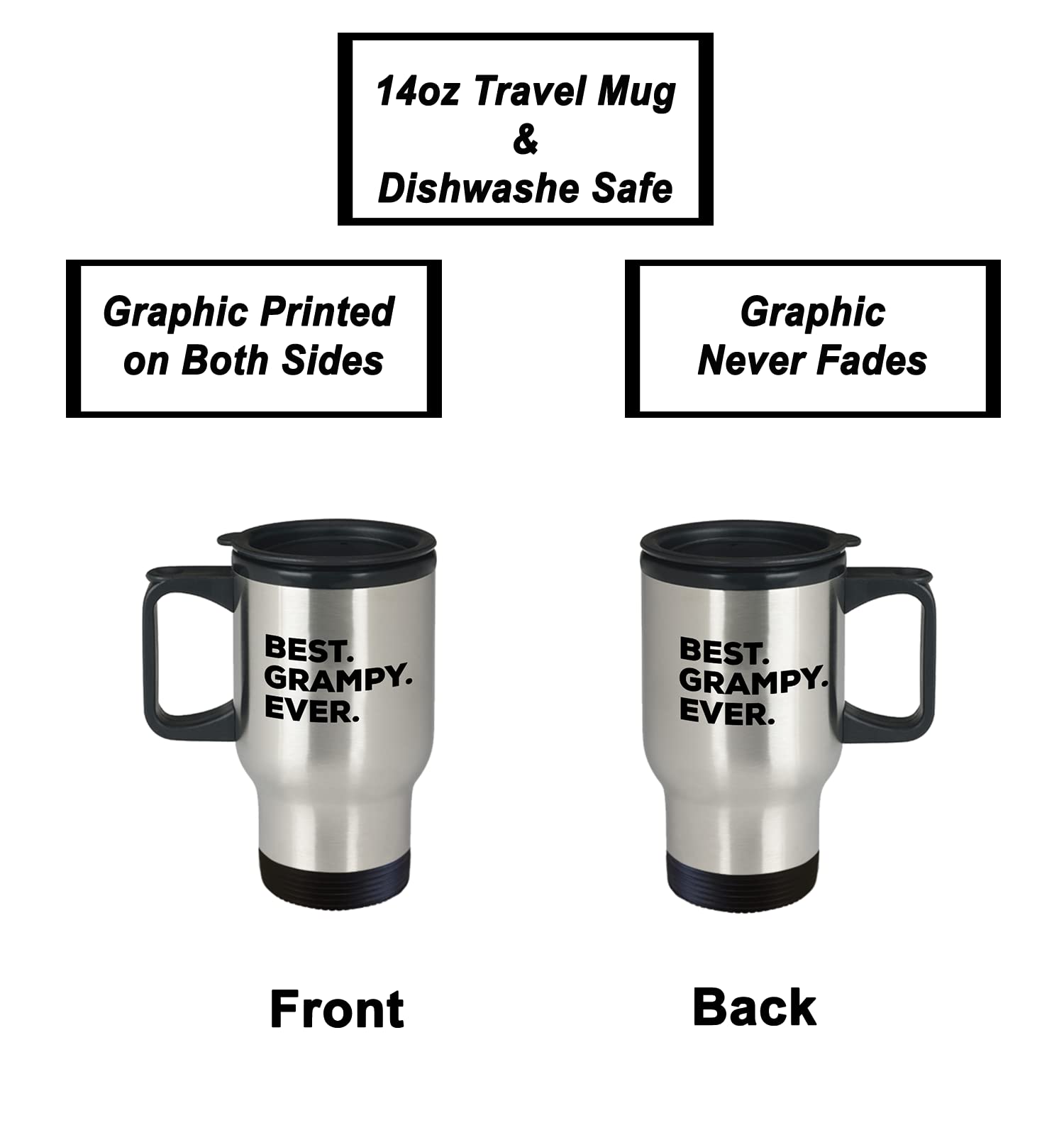 Spreadpassion Best Grampy Ever Travel Mug, Grampy Travel Mug, Grampy Coffee Travel Mug, Grampy Gift, Gift For Grampy, Grampy Tum