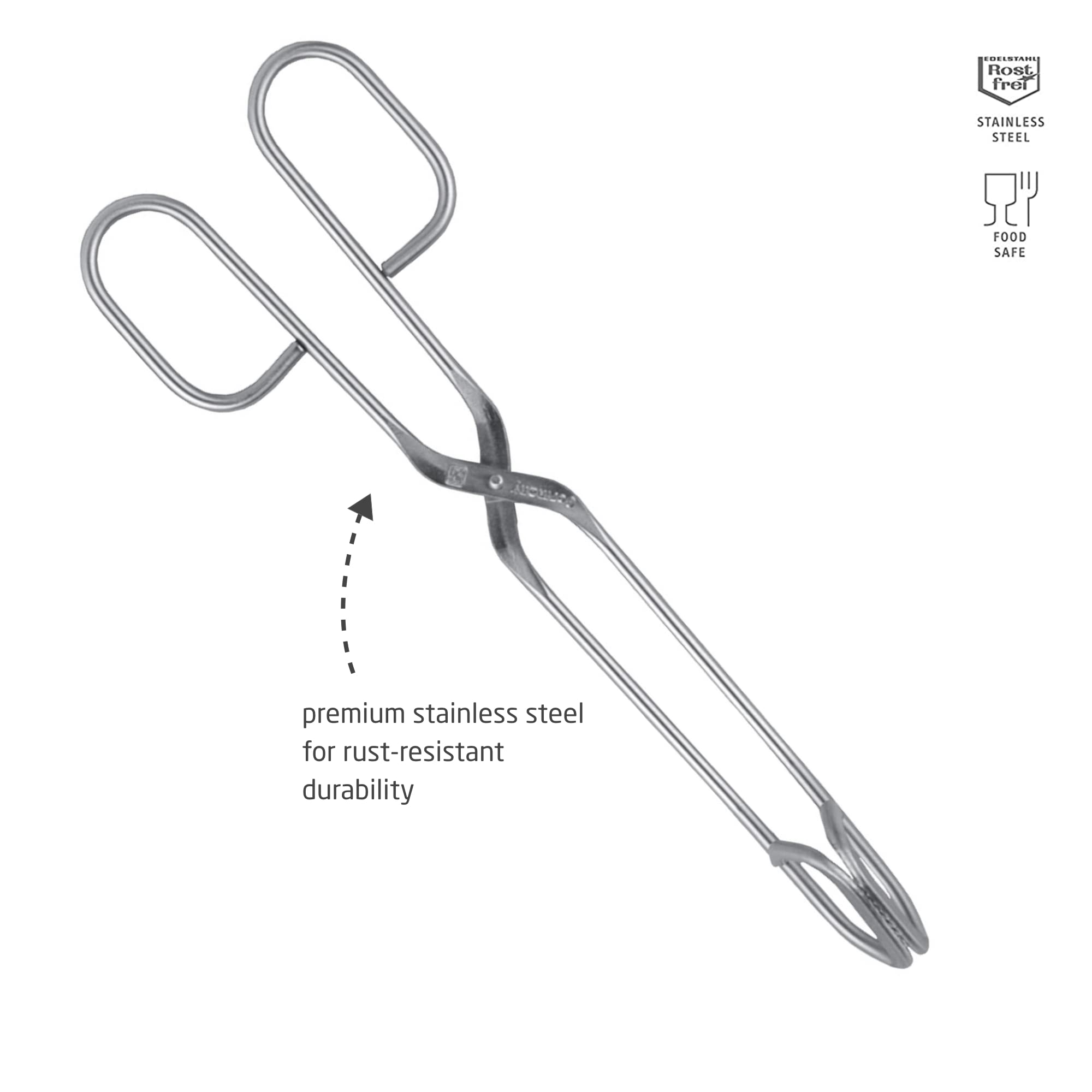 Triangle Kitchen Tongs - 24 Cm - Ideal For Turning, Tossing, Flipping & Serving - Lightweight Handles - Dishwasher Safe