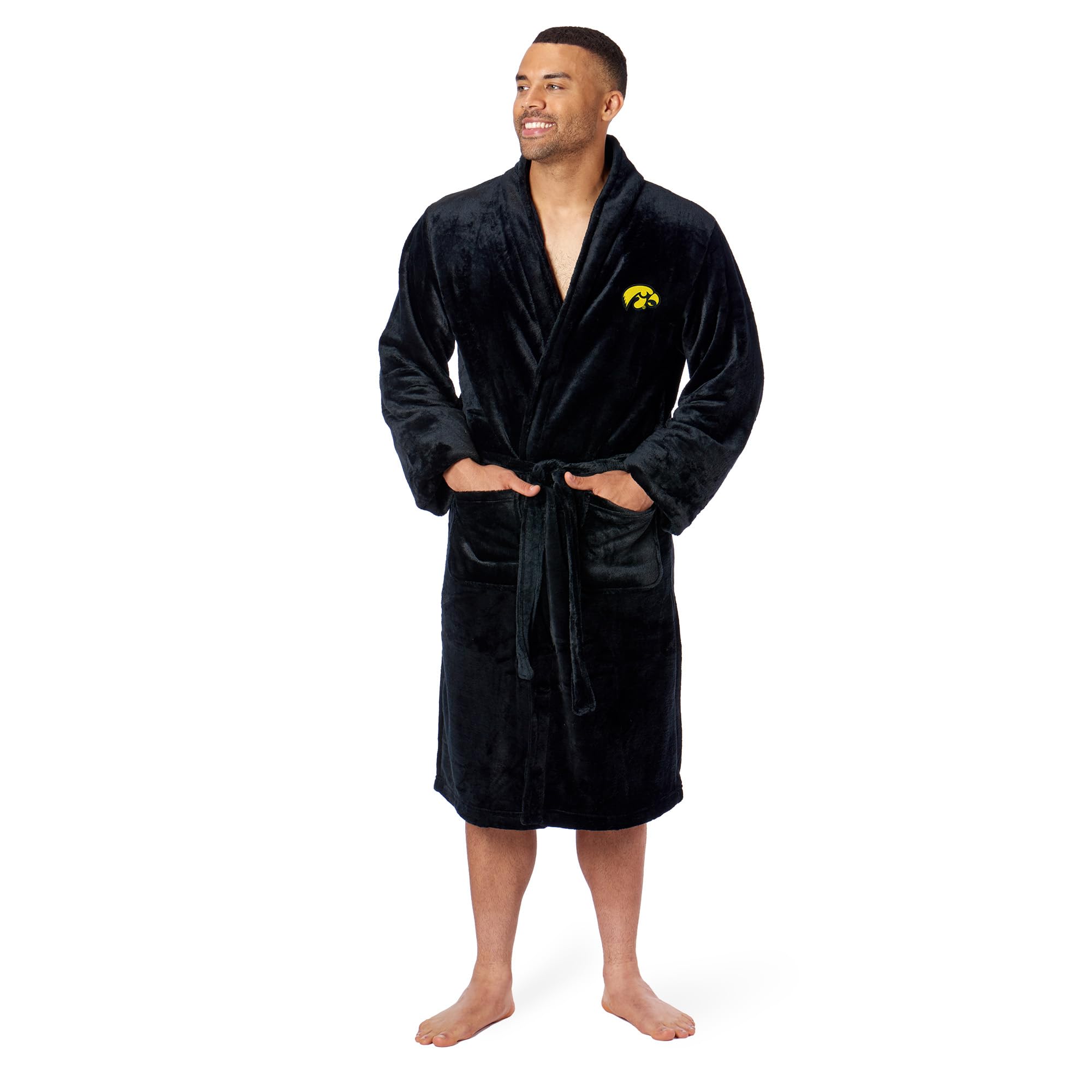 Iowa Official Collegiate Men'S L/Xl Silk Touch Bath Robe(D0102Hp31Ig.)