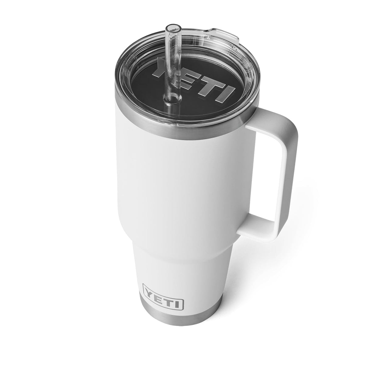 Yeti Rambler 42 Oz Tumbler With Handle And Straw Lid, Travel Mug Water Tumbler, Vacuum Insulated Cup With Handle, Stainless Stee