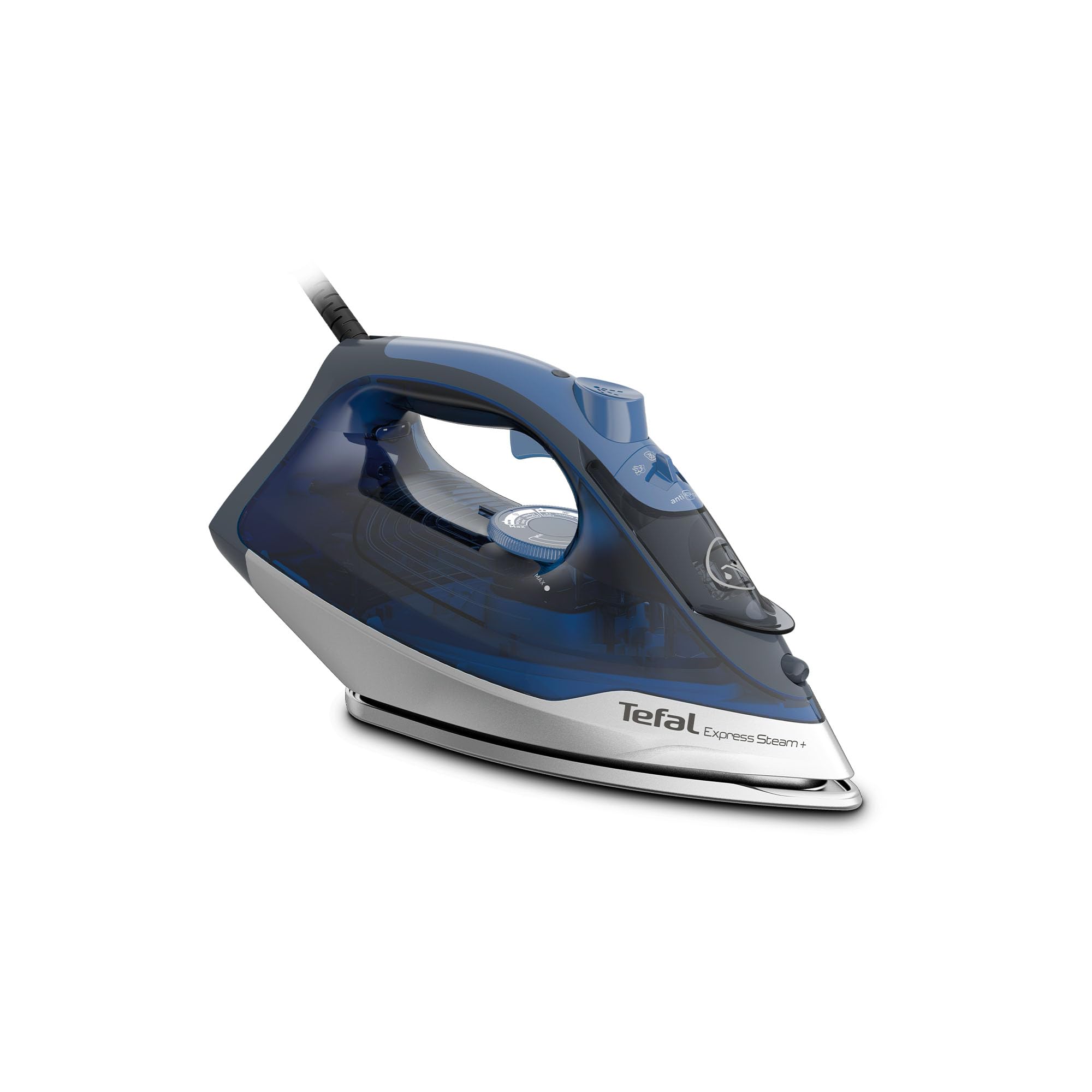 Tefal Express Steam+ Iron | No.1 Ironing Brand In Europe | 2600W | Durilium Technology | Ceramic Soleplate | 190G/Min Boost | Ve