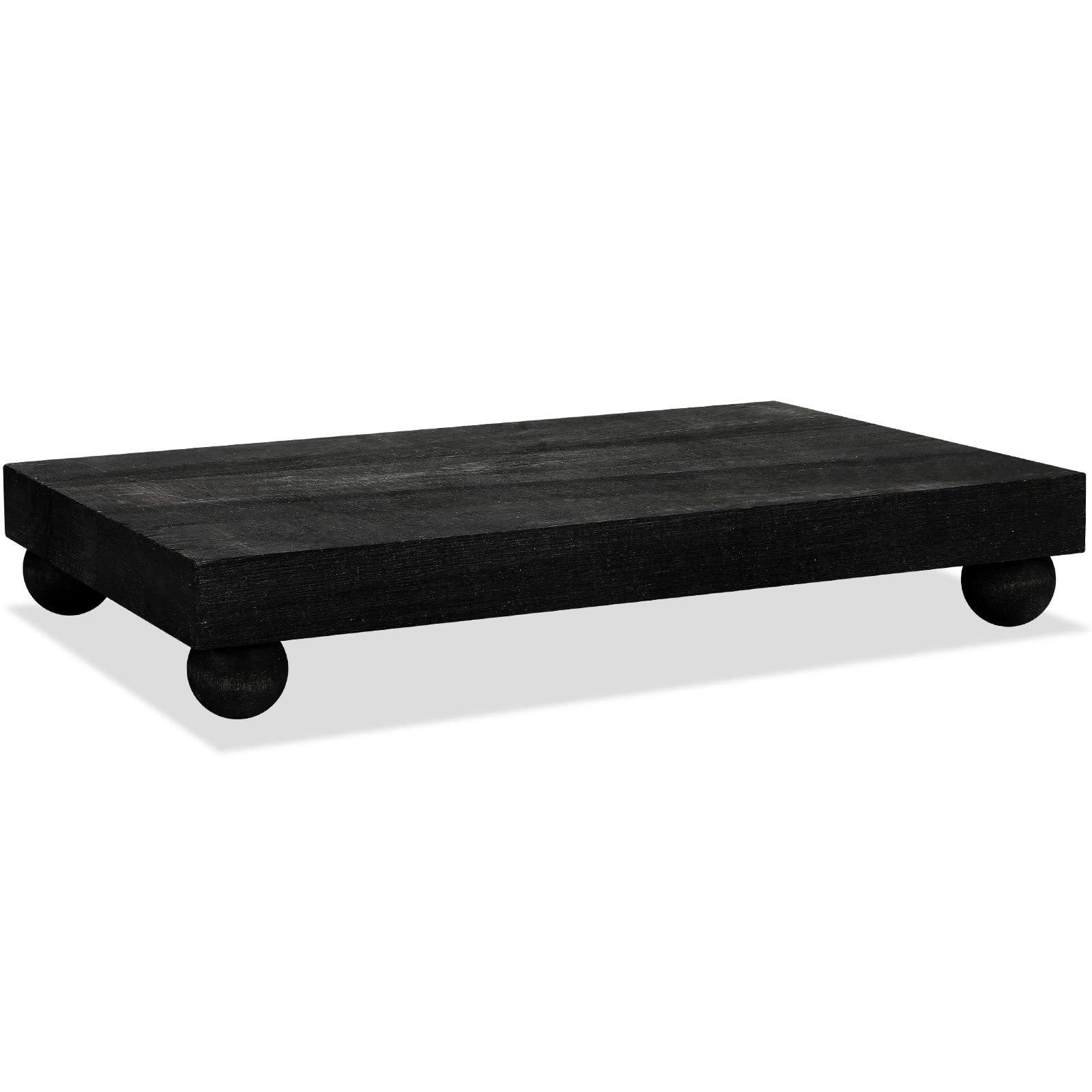 Amyhill Wood Pedestal Stand Kitchen Soap Tray Farmhouse Wooden Riser Stand For Kitchen Bathroom Counter Table Decor Plant Candle