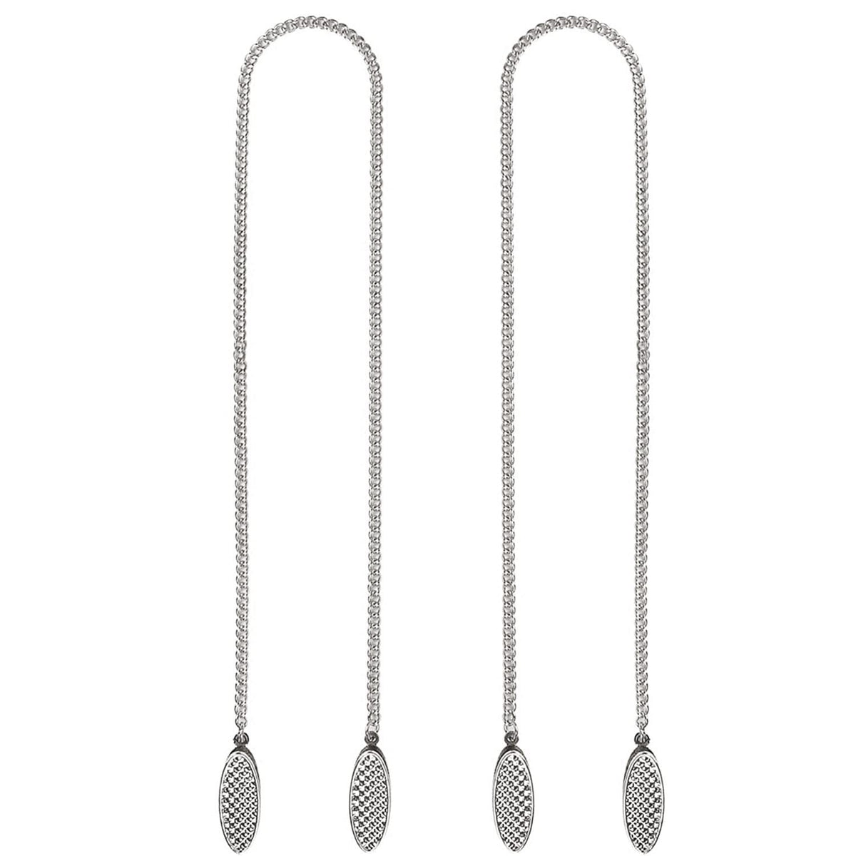 Zyamy 2Pcs Bib Holder Clips With Flexible Adjustable Chains Dental Bib Clip Metal Napkin Clip Chain, Allowing You To Safely Plac