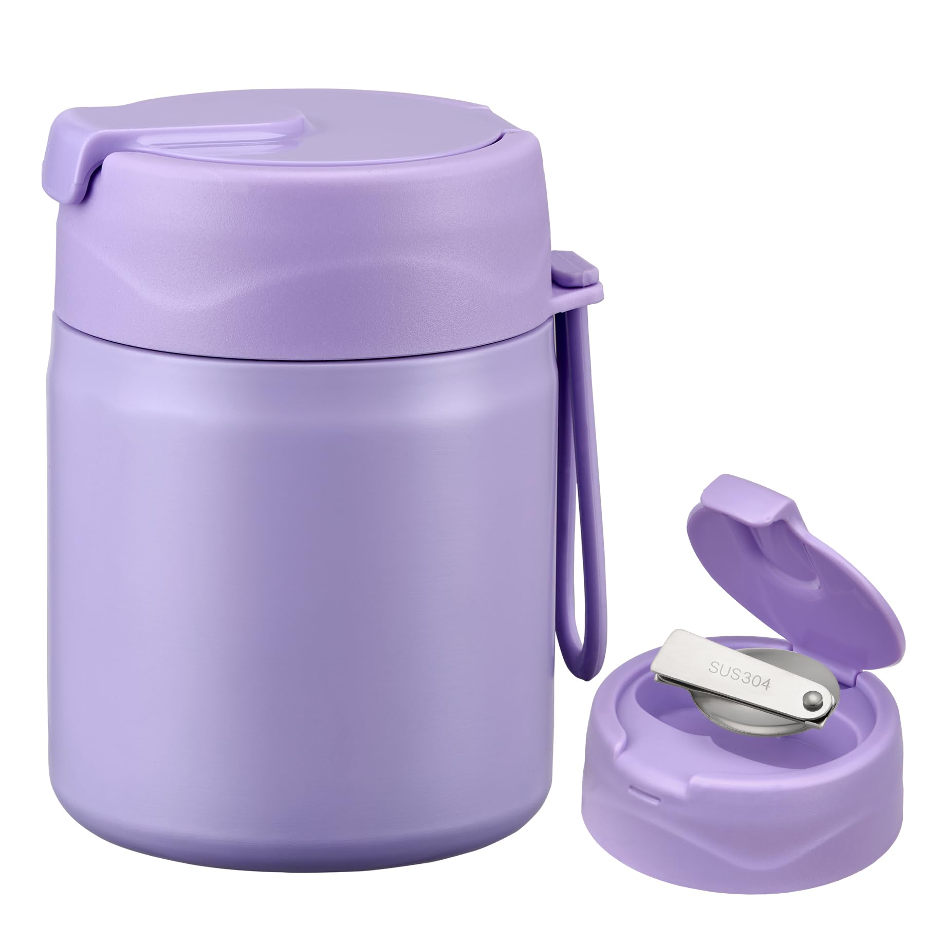 17oz Soup Thermo for Hot Food Kids,Insulated Food Jar with Spoon,Thermo Hot Food Lunch Container,Wide Mouth Leakproof Stainless 