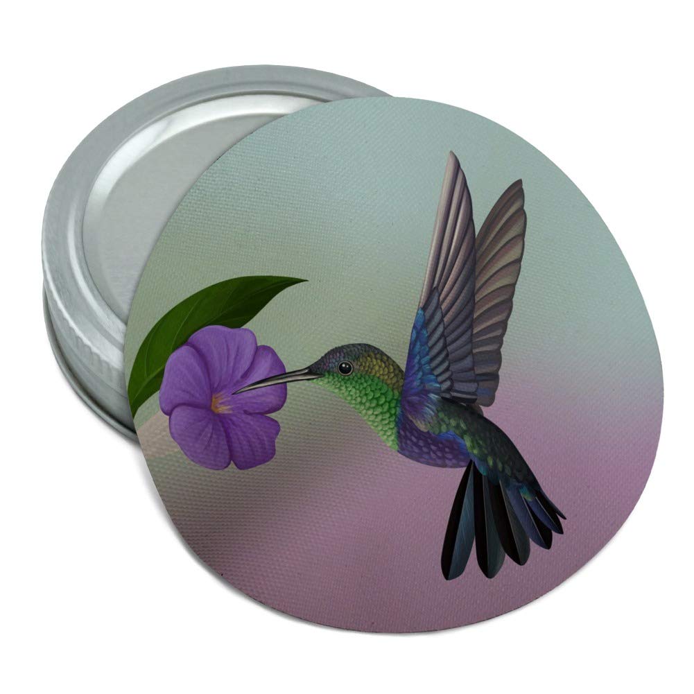 Hummingbird Crowned Woodnymph Purple Violet Round Rubber Non-Slip Jar Gripper Lid Opener