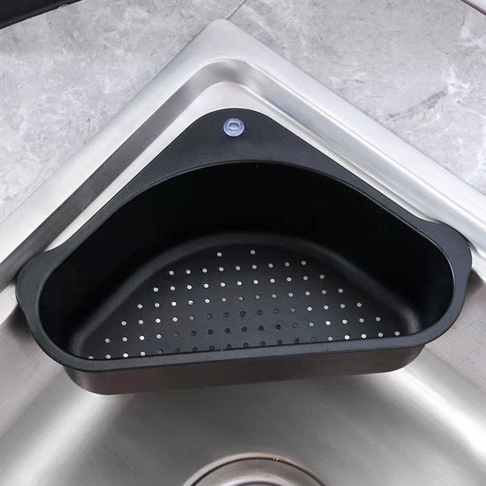 Coskira Sink Basket Sink Drains Sink Corner Sink Plastic Box Multipurpose Kitchen Corner Sink Strainer Basket Dish Organizer Tra