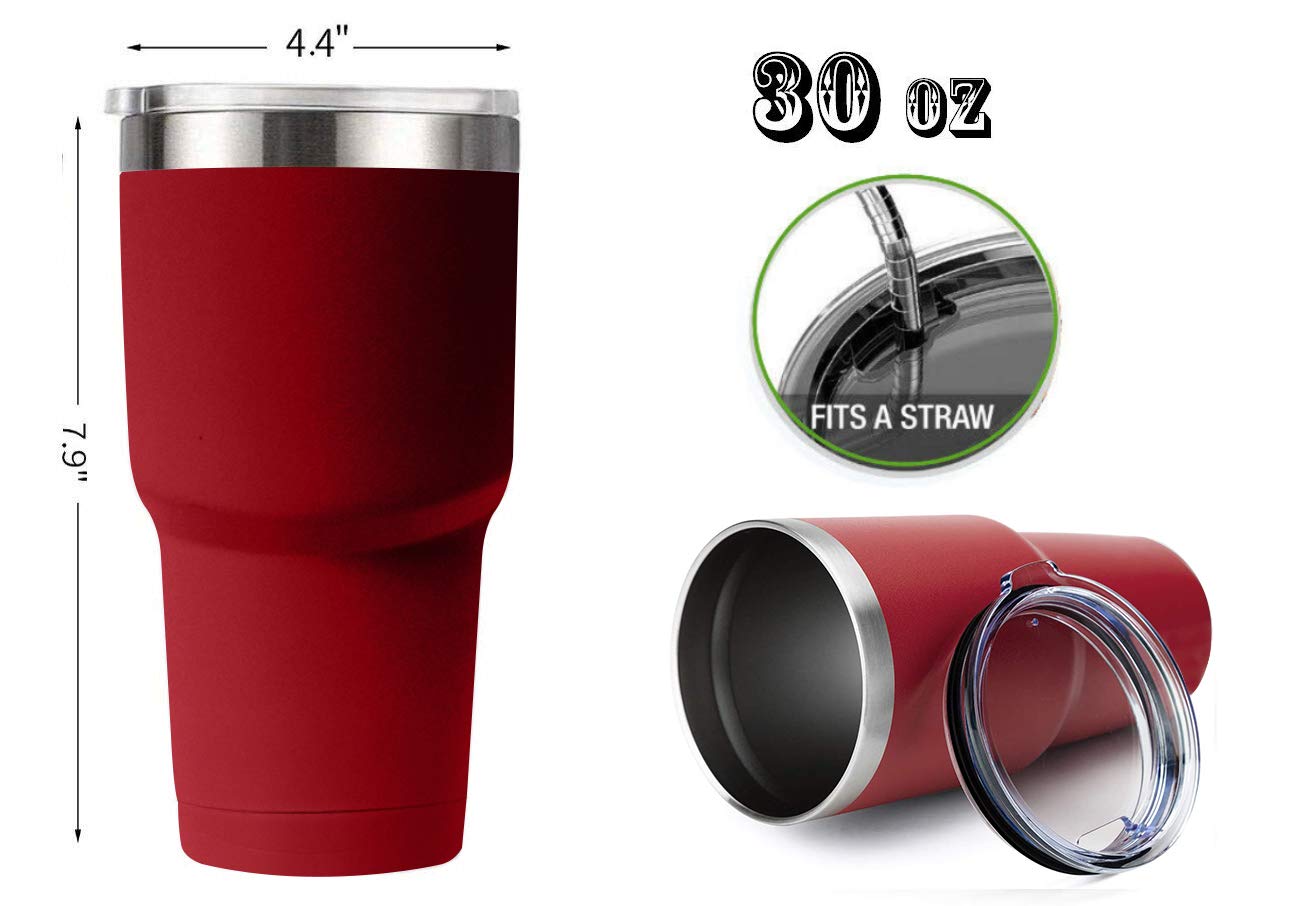 Spotondeals 30Oz Tumbler With Lid, Stainless Steel Vacuum Insulated Double Walled Travel Tumbler, Insulated Coffee Mug, Thermal