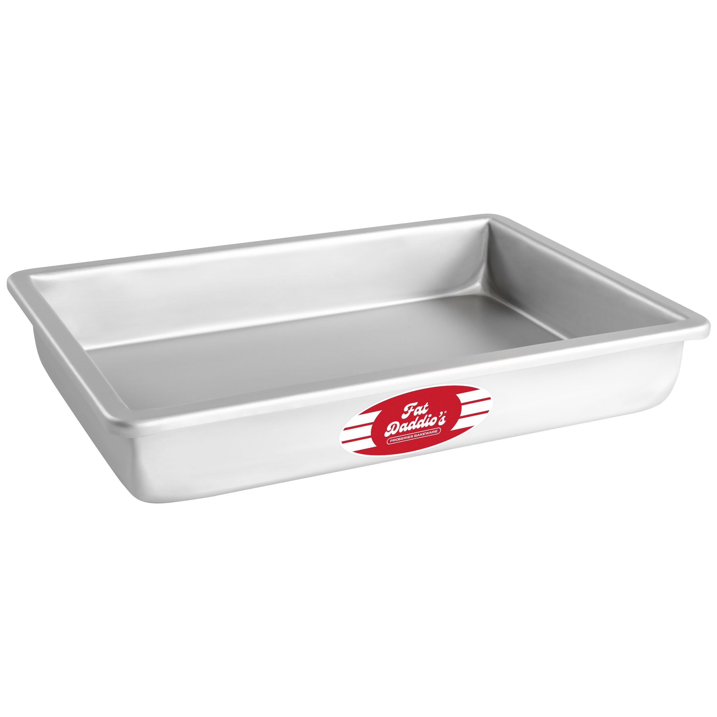 Fat Daddios POB-8122 Sheet Cake Pan, 8 x 12 x 2 Inch, Silver